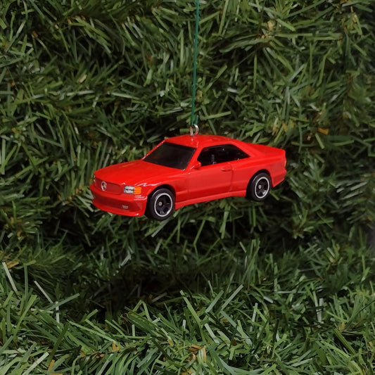 Mercedes Benz Ornament 1989 560 SEC AMG Christmas Tree Decoration Unique Xmas Gift Idea Red