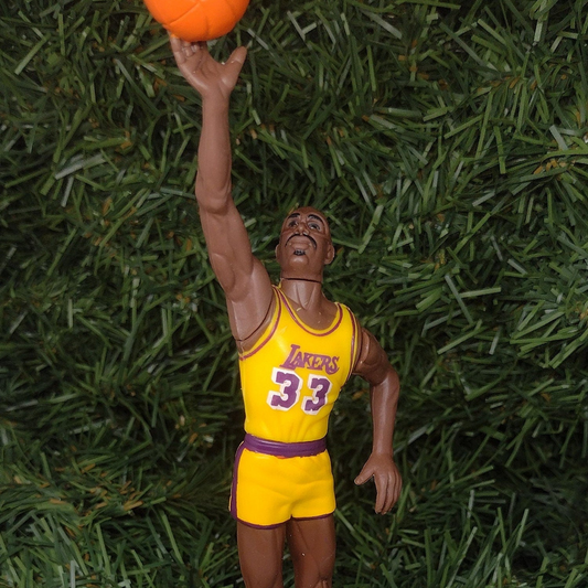 Kareem Abdul Jabbar LOS ANGELES LAKERS NBA Ornament Christmas Decoration Basketball Figure Xmas Gift
