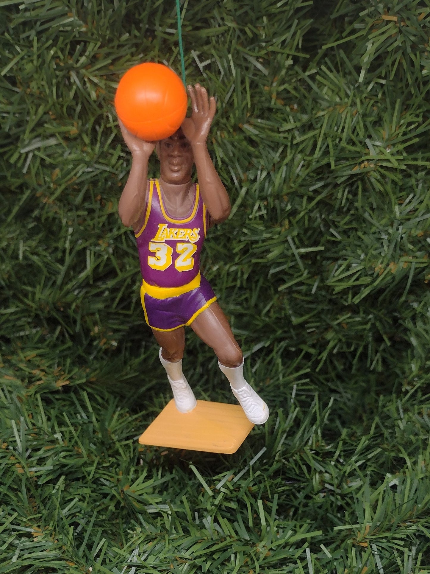 Earvin Magic Johnson LOS ANGELES LAKERS Christmas tree ornament xmas nba basketball figure unique gift idea