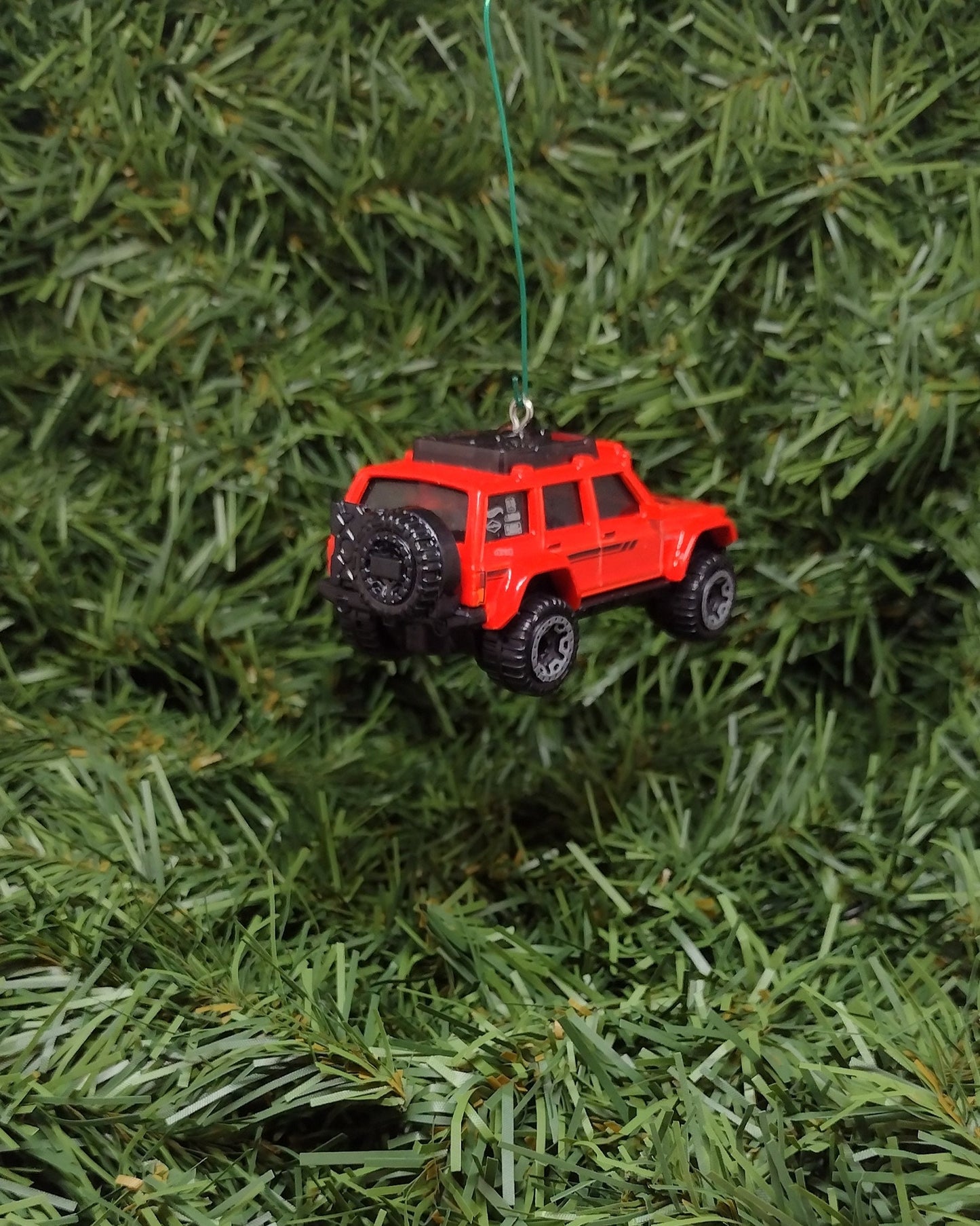 JEEP CHEROKEE Ornament Christmas gift idea unique Xmas tree decoration 1995 4x4 SUV red