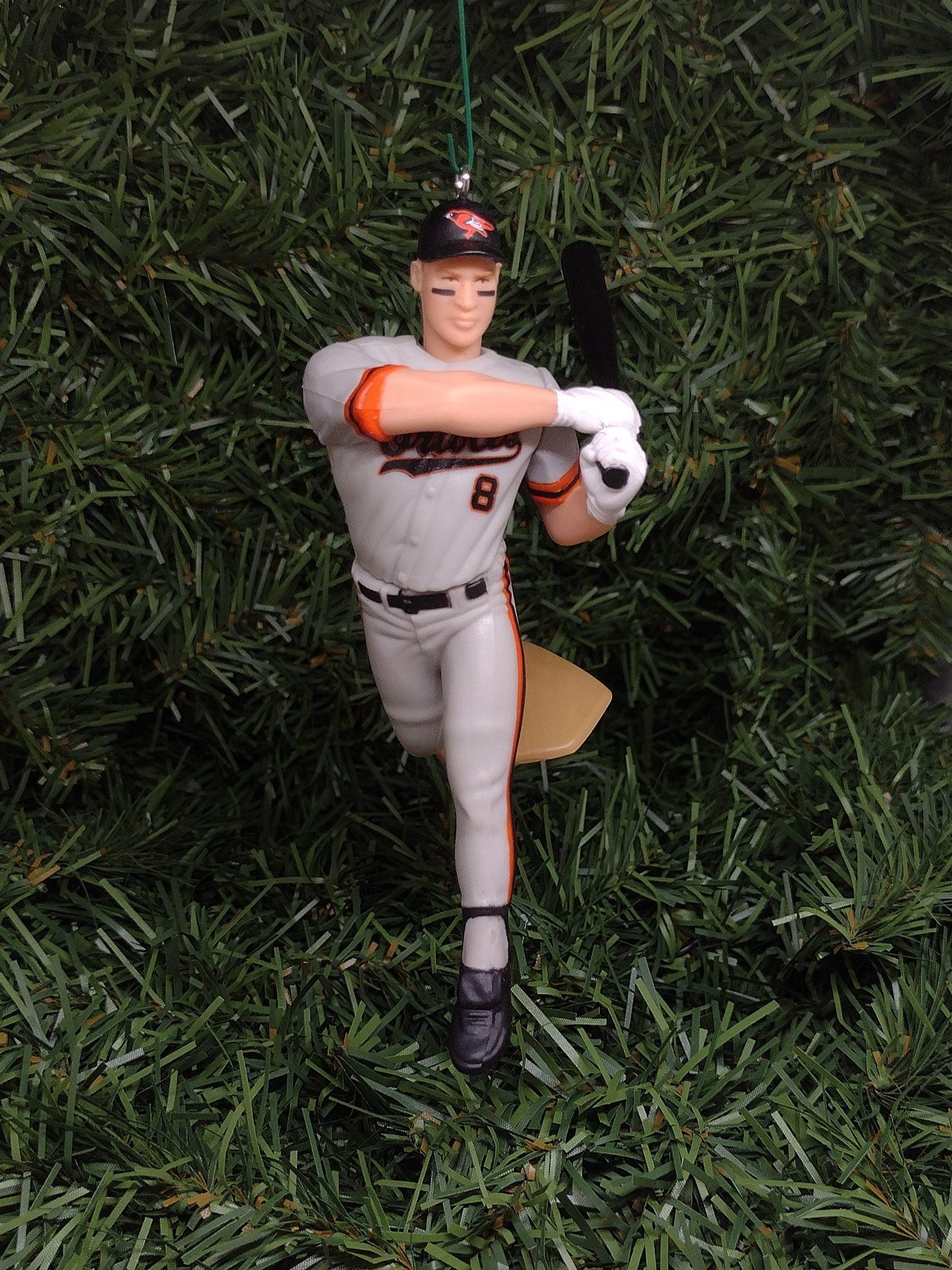 Cal Ripken Jr BALTIMORE ORIOLES Ornament Christmas Gift Idea MLB Baseball Figure Unique Xmas Tree Decoration