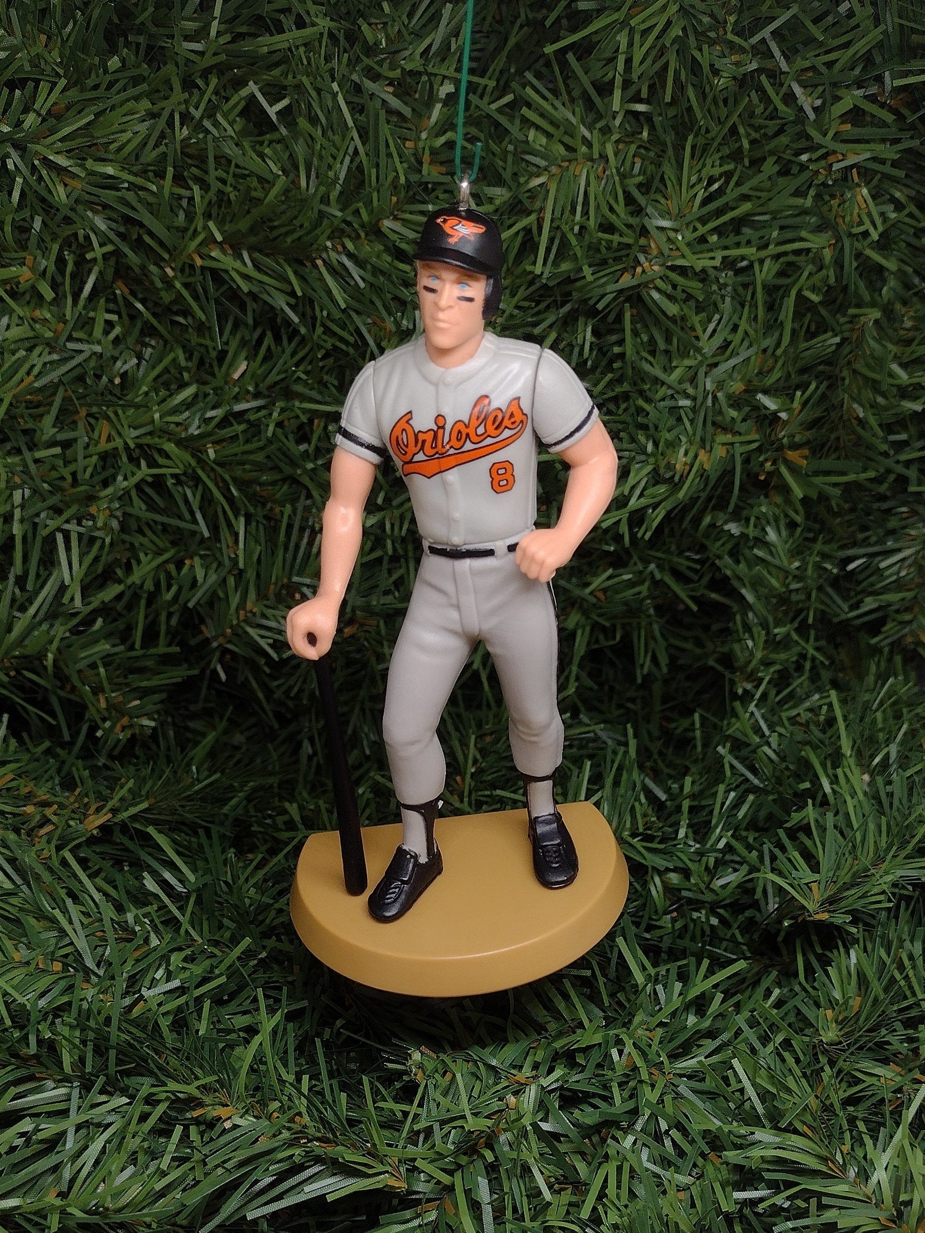 Cal Ripken Jr BALTIMORE ORIOLES Ornament Christmas Gift Idea MLB Baseball Figure Unique Xmas Tree Decoration