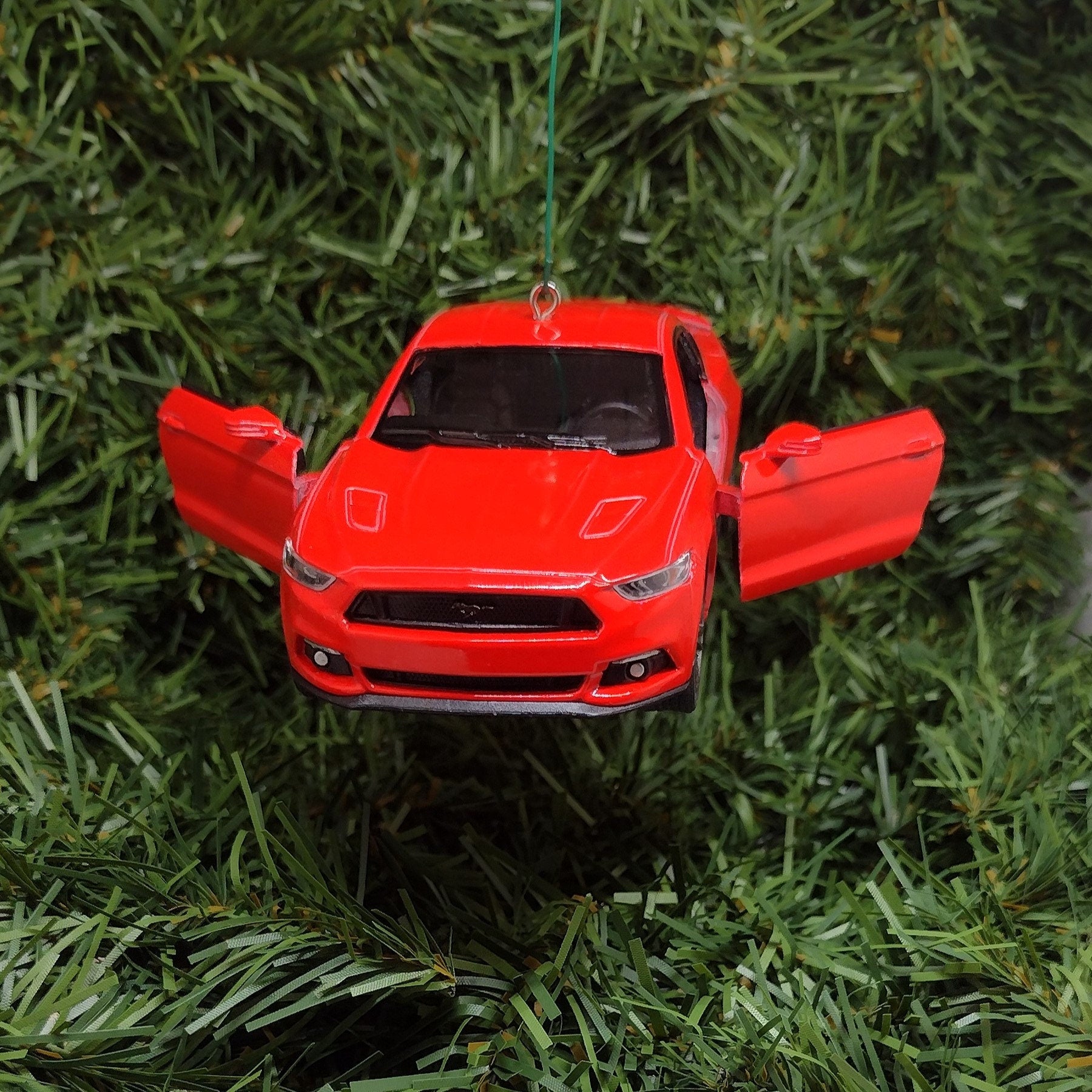 FORD MUSTANG GT 2015 Ornament Christmas tree decoration unique gift idea 5 inch Red 2014 2016 2017