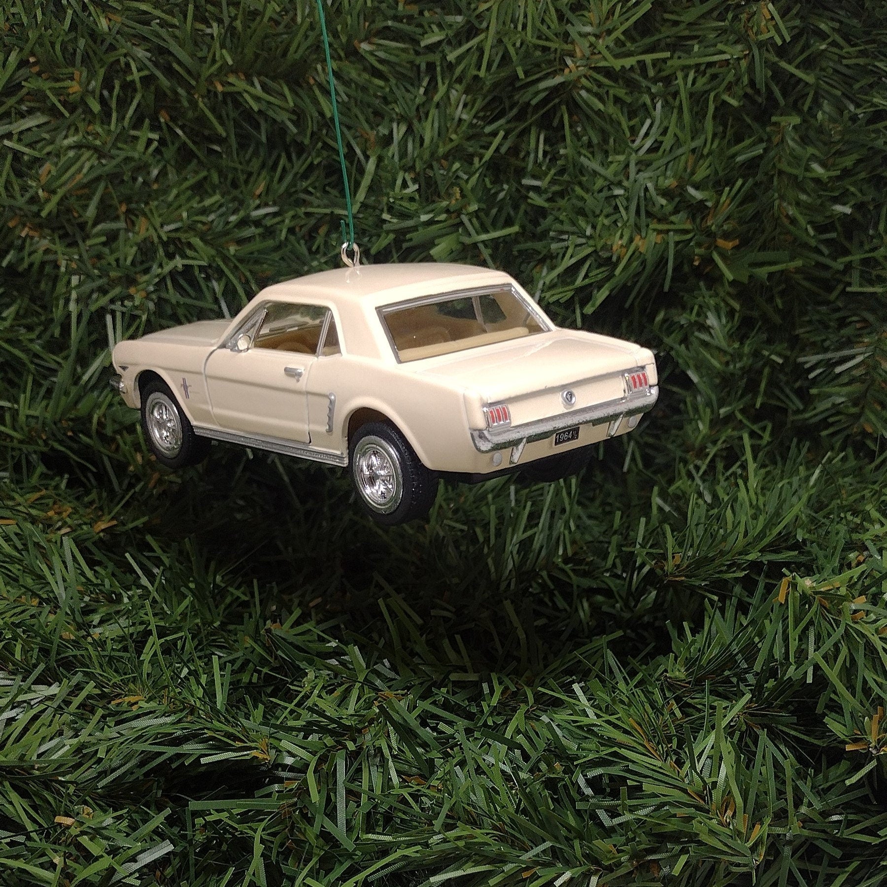 FORD MUSTANG Ornament 1964.5/Early 1965 Christmas Tree Decoration Unique Gift Idea 5 Inch White