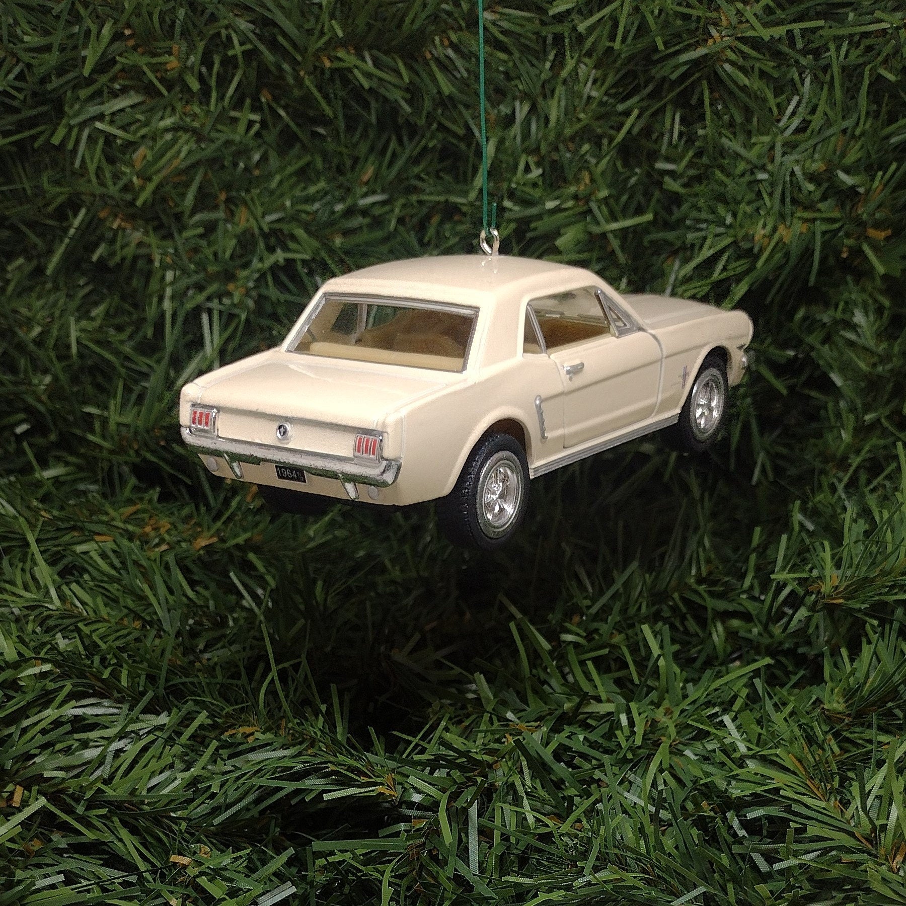 FORD MUSTANG Ornament 1964.5/Early 1965 Christmas Tree Decoration Unique Gift Idea 5 Inch White