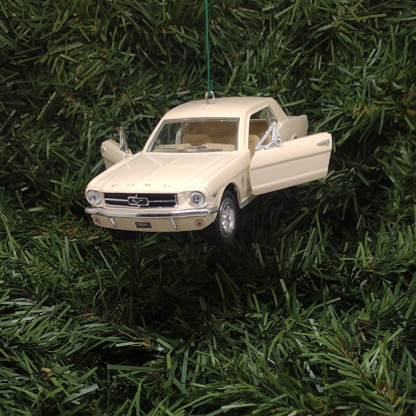 FORD MUSTANG Ornament 1964.5/Early 1965 Christmas Tree Decoration Unique Gift Idea 5 Inch White