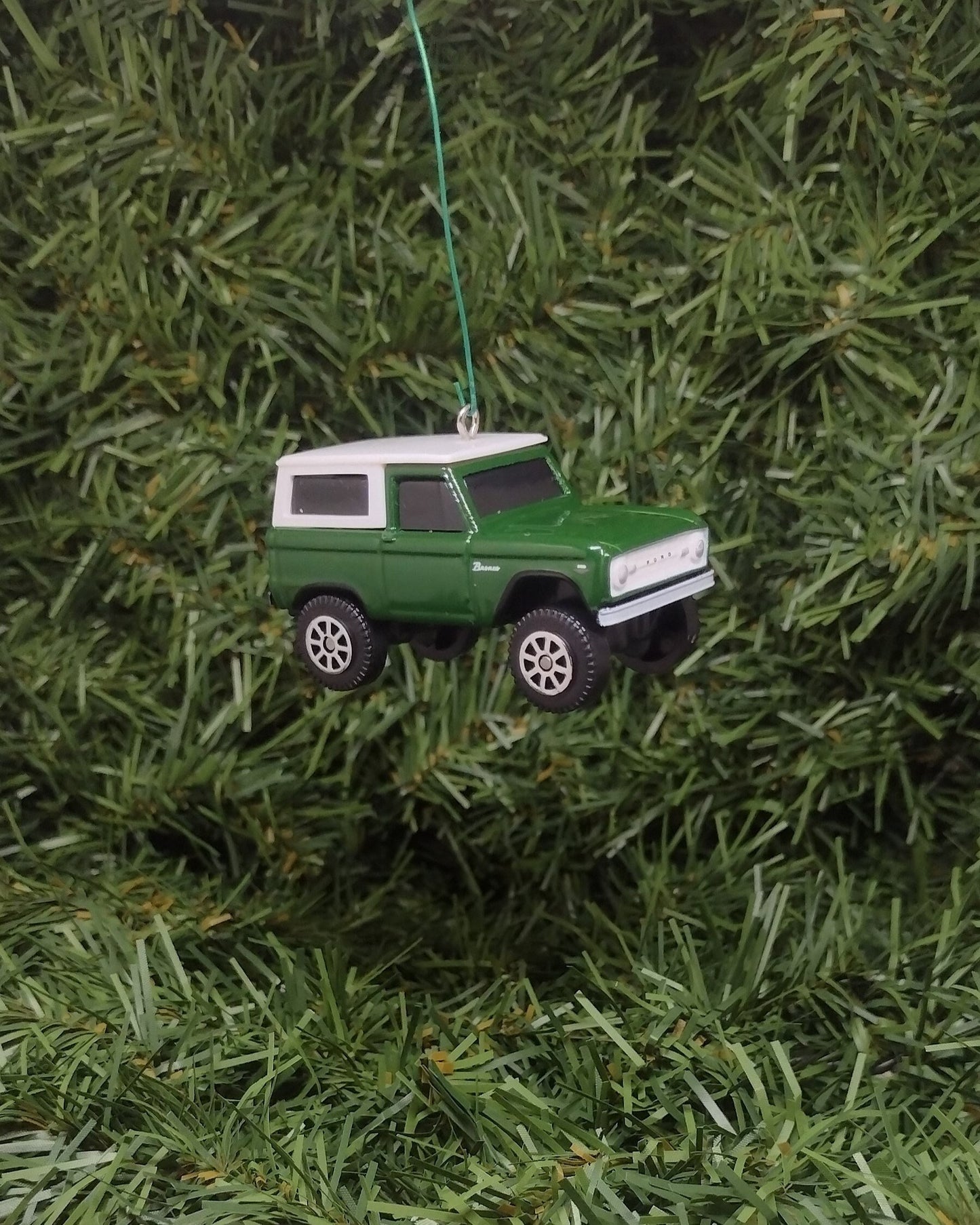 1966 Ford Bronco Christmas ornament fun gift idea for car enthusiast /man cave unique xmas tree green