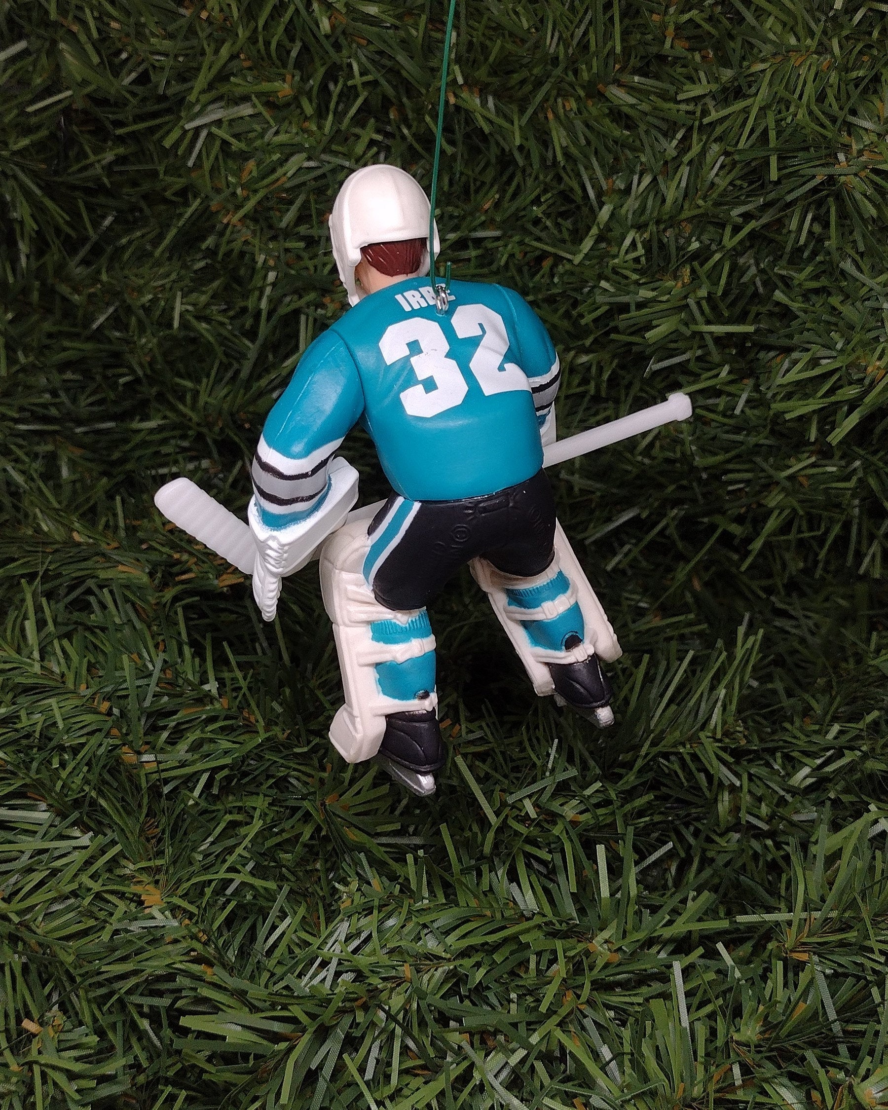 SAN JOSE SHARKS ornaments Christmas tree decoration Arturs Irbe Sandis Ozolinsh nhl hockey unique Xmas gift idea