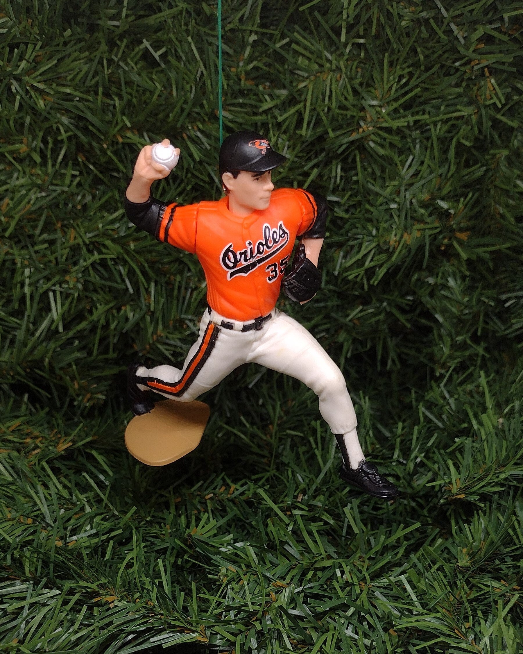 BALTIMORE ORIOLES Ornaments Christmas Gift Idea Cal Ripken Jr-Mike Mussina-Rafael Palmeiro MLB Baseball Figure Unique Xmas Tree Decoration