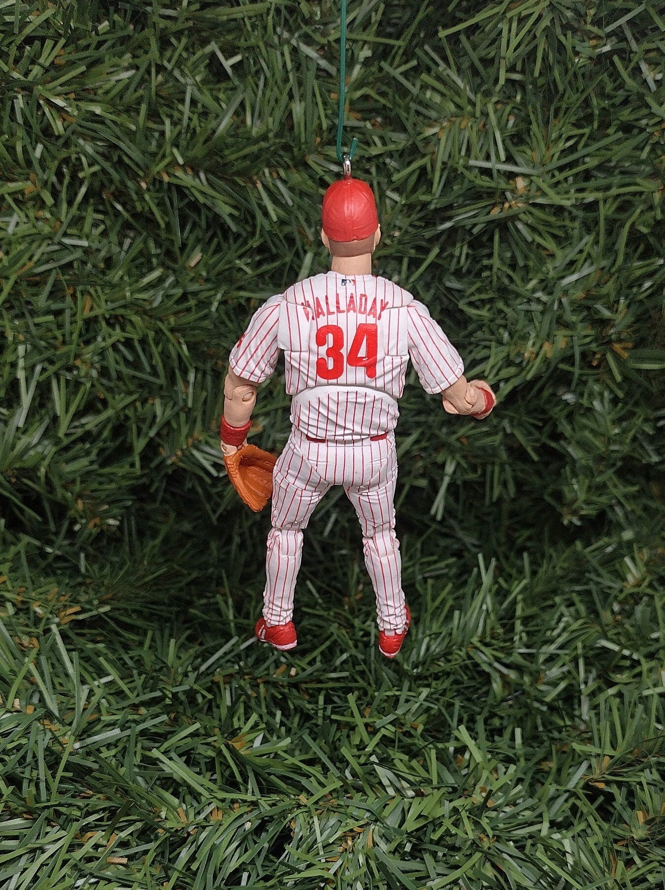 PHILADELPHIA PHILLIES Ornament Roy Halladay Christmas Tree Decoration MLB Baseball Unique Xmas Gift Idea