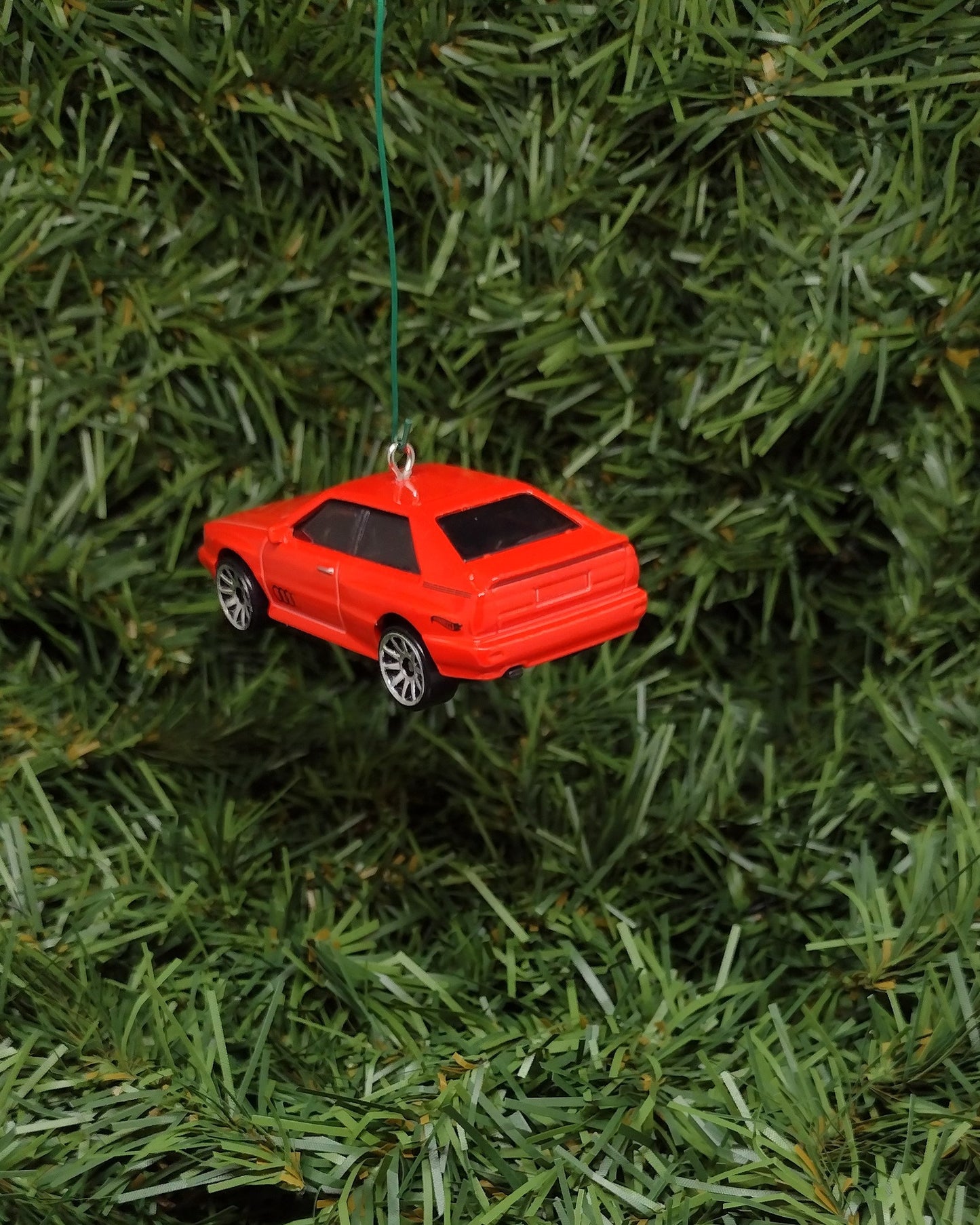 AUDI QUATTRO 1987 Christmas Tree Decoration Unique Gift Idea 1980-1991 AWD Red