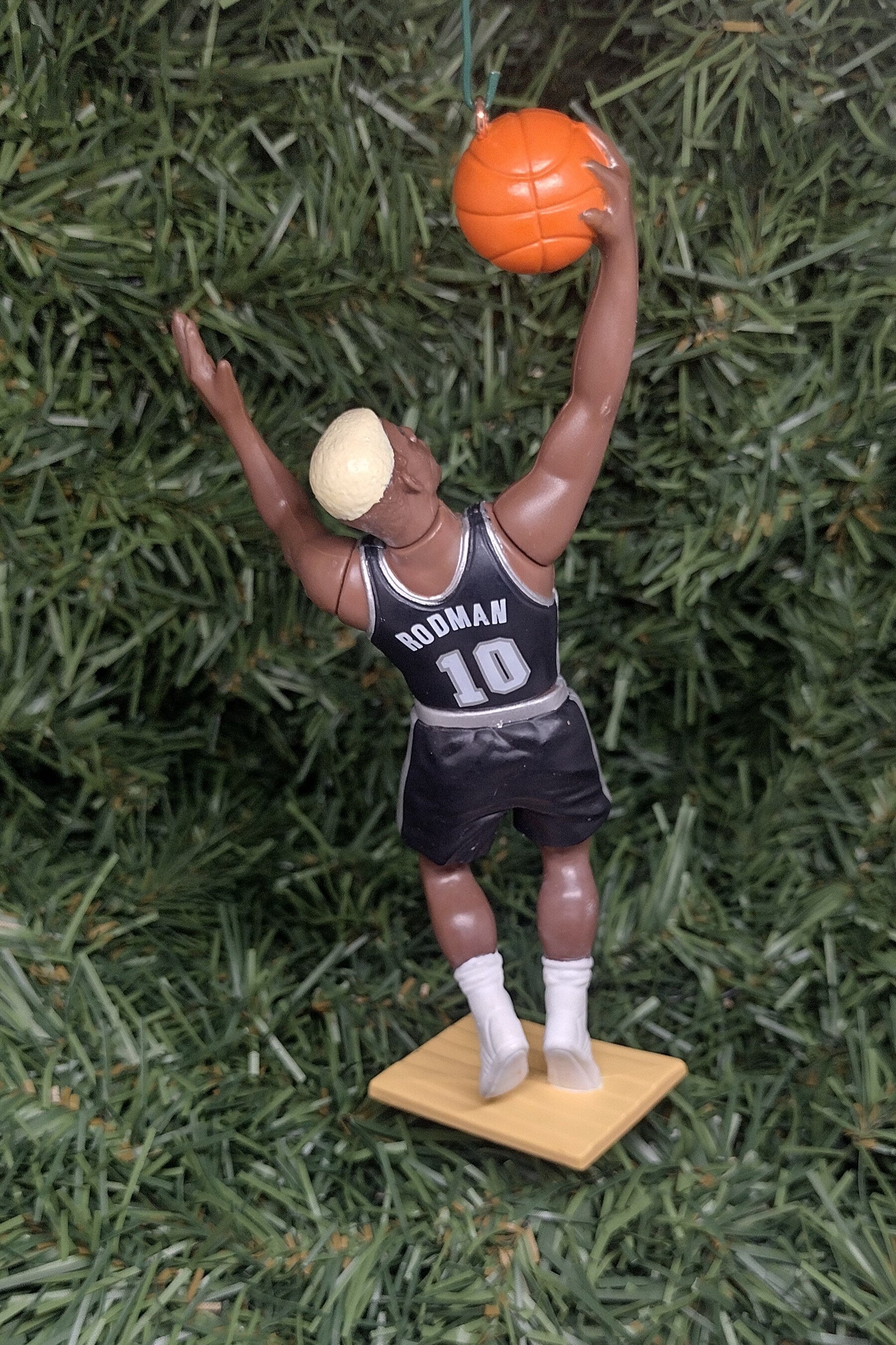 SAN ANTONIO SPURS Ornament Dennis Rodman Christmas Tree Decoration Nba Basketball Figure Unique Gift Idea