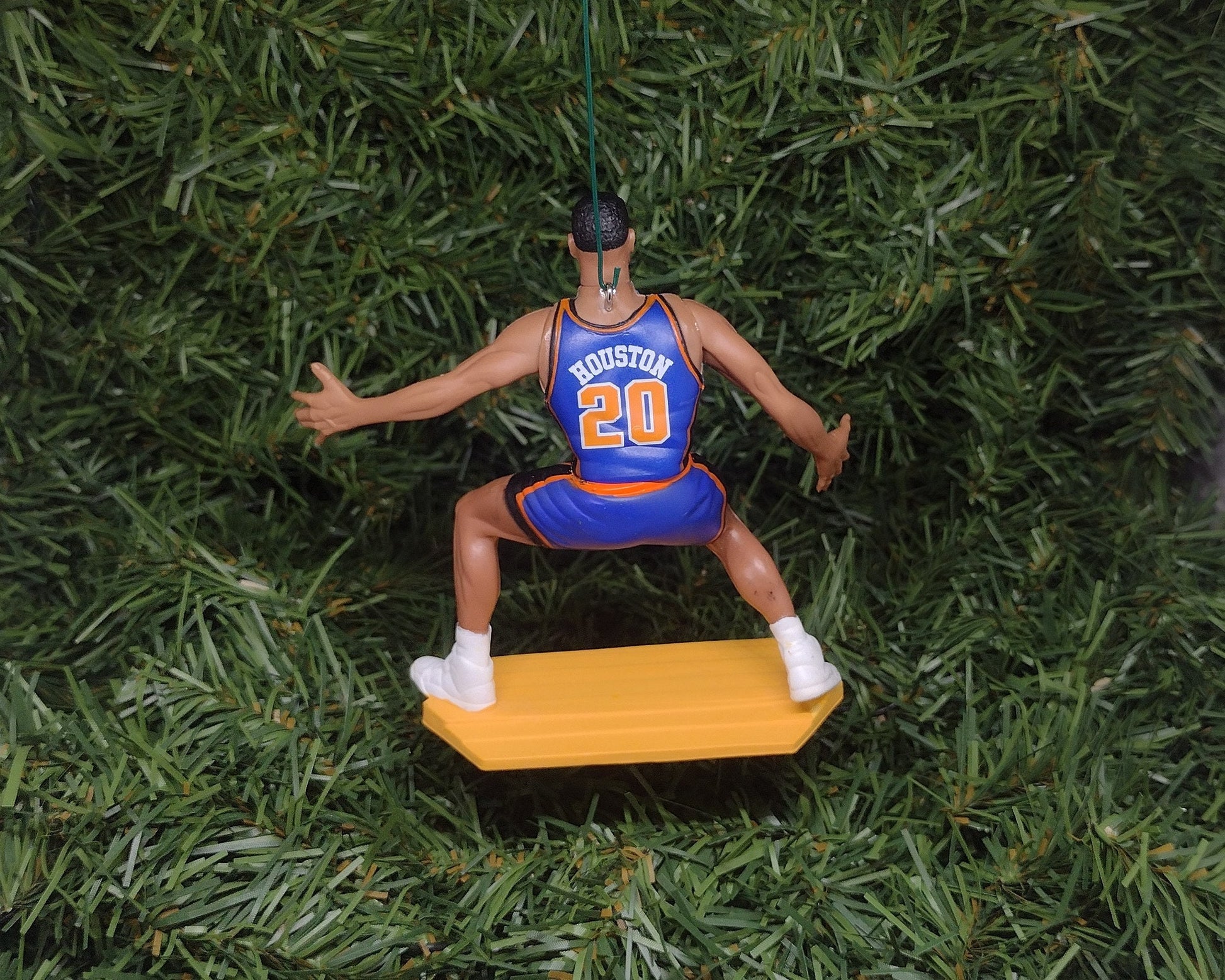 NEW YORK KNICKS Christmas tree ornament Alan Houston xmas nba basketball figure unique gift idea