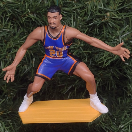 NEW YORK KNICKS NBA Ornament Allan Houston Christmas Gift Basketball Figure