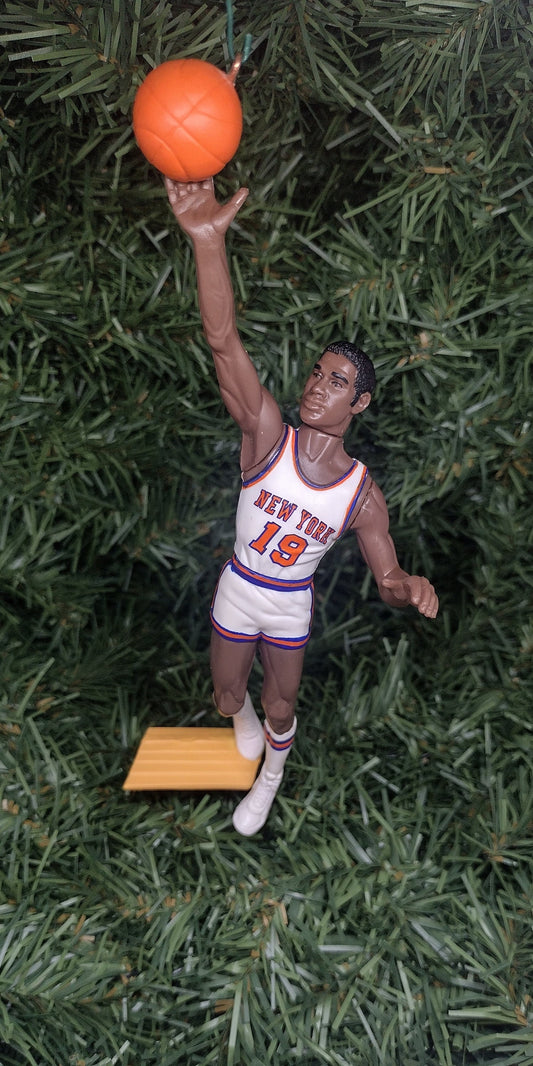 Willis Reed NEW YORK KNICKS Christmas tree ornament xmas nba basketball figure unique gift idea Finals mvp nba champion