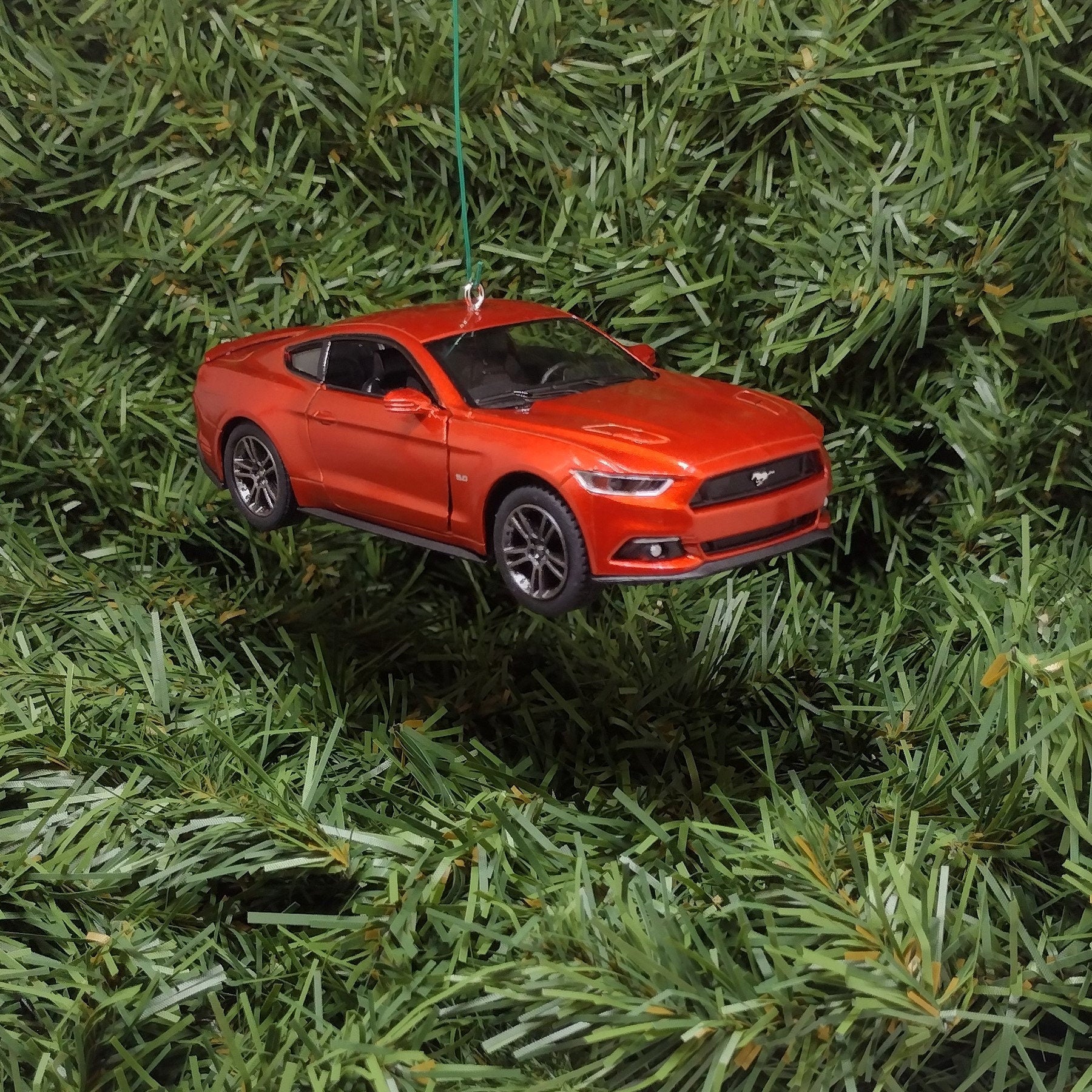 FORD MUSTANG GT 2015 Ornament Christmas tree decoration unique gift idea 5 inch Burnt Orange 2014 2016 2017