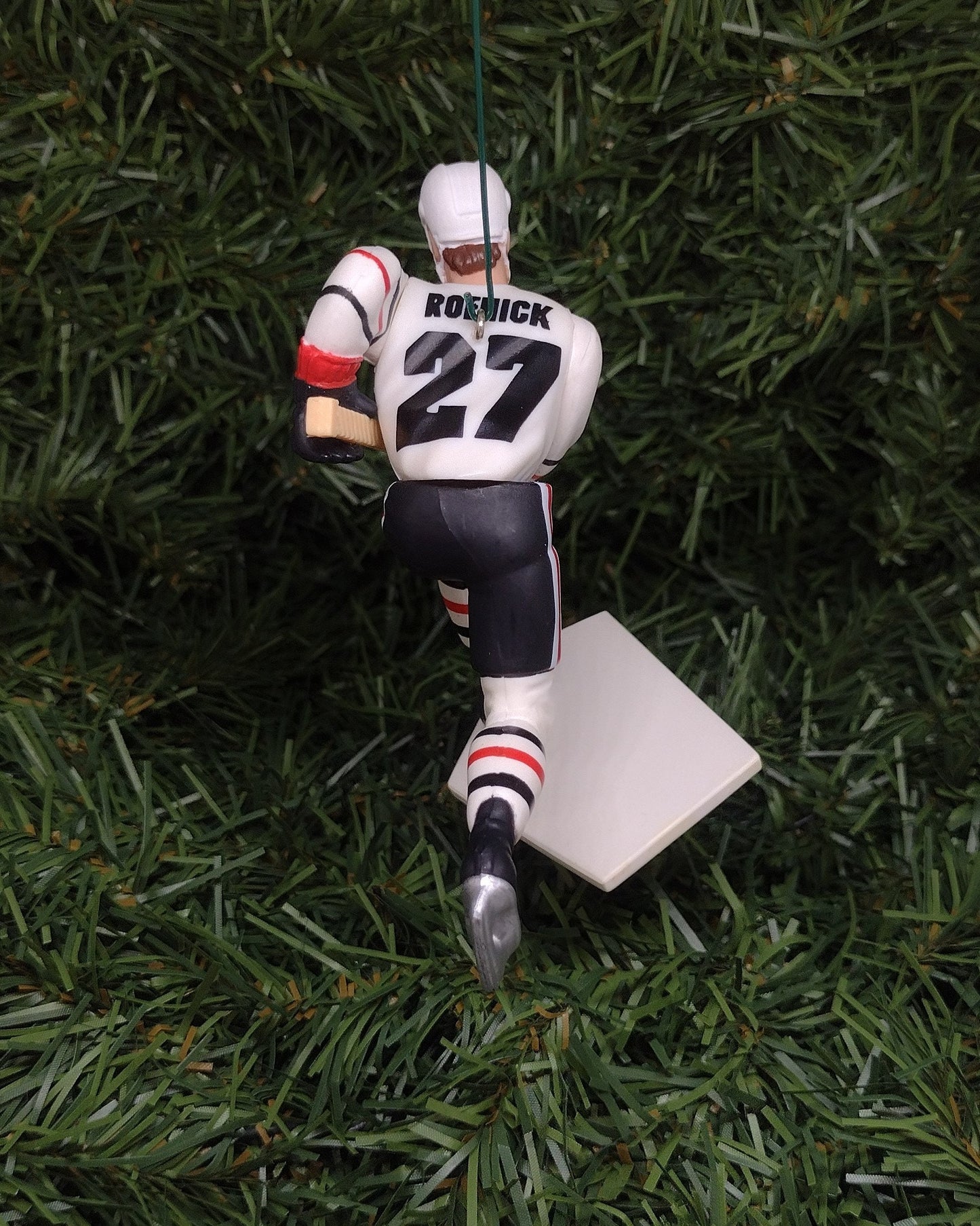 CHICAGO BLACKHAWKS Ornament Chris Chelios Jeremy Roenick Christmas Tree Decoration NHL Hockey Unique Gift Idea