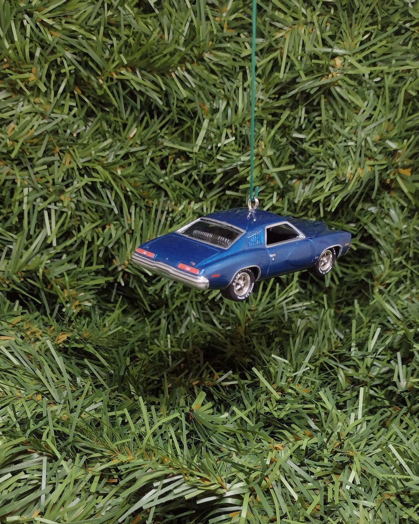 PONTIAC GRAND AM 1973 Christmas Tree Decoration Unique Xmas Gift Idea Blue Nicely Detailed 1974 1975