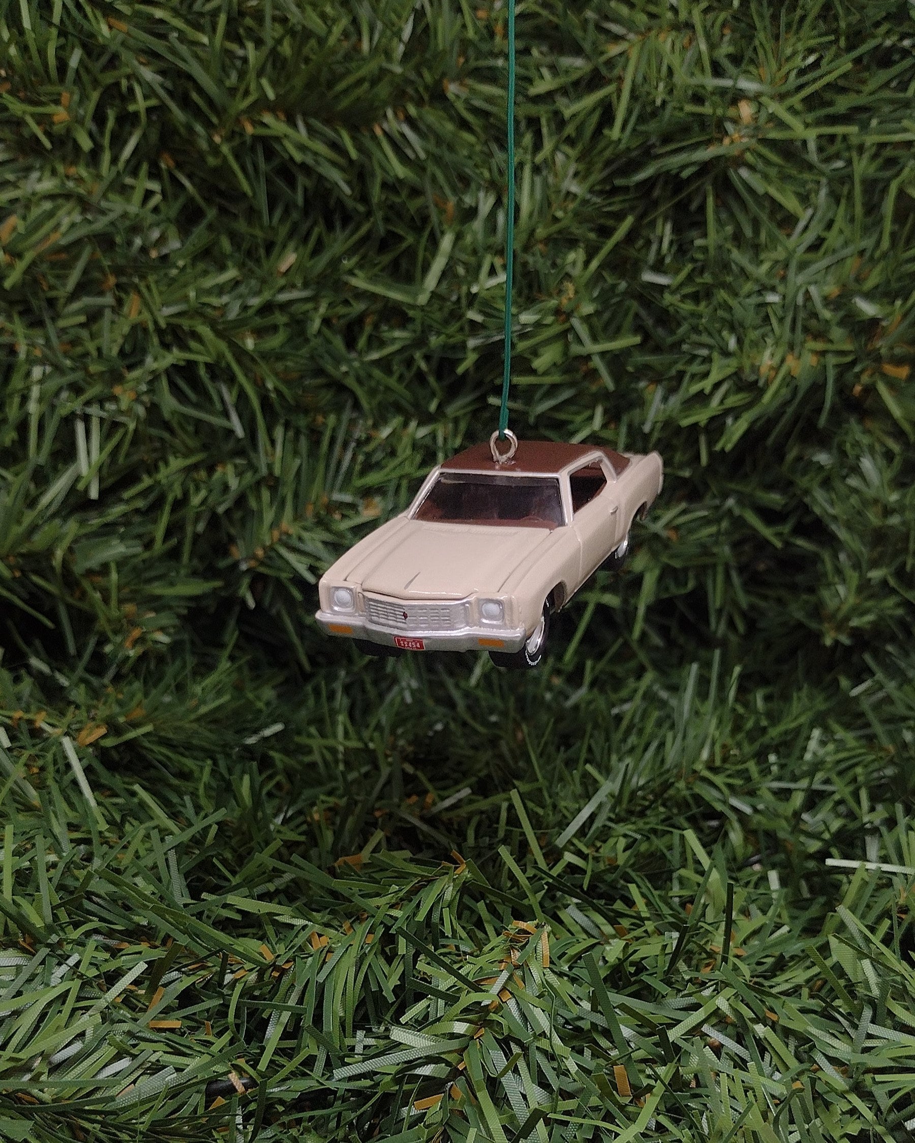 Chevy MONTE CARLO SS 1971 Ornament Christmas Tree Decoration 71 Chevrolet Unique Xmas Gift Idea Hood Opens