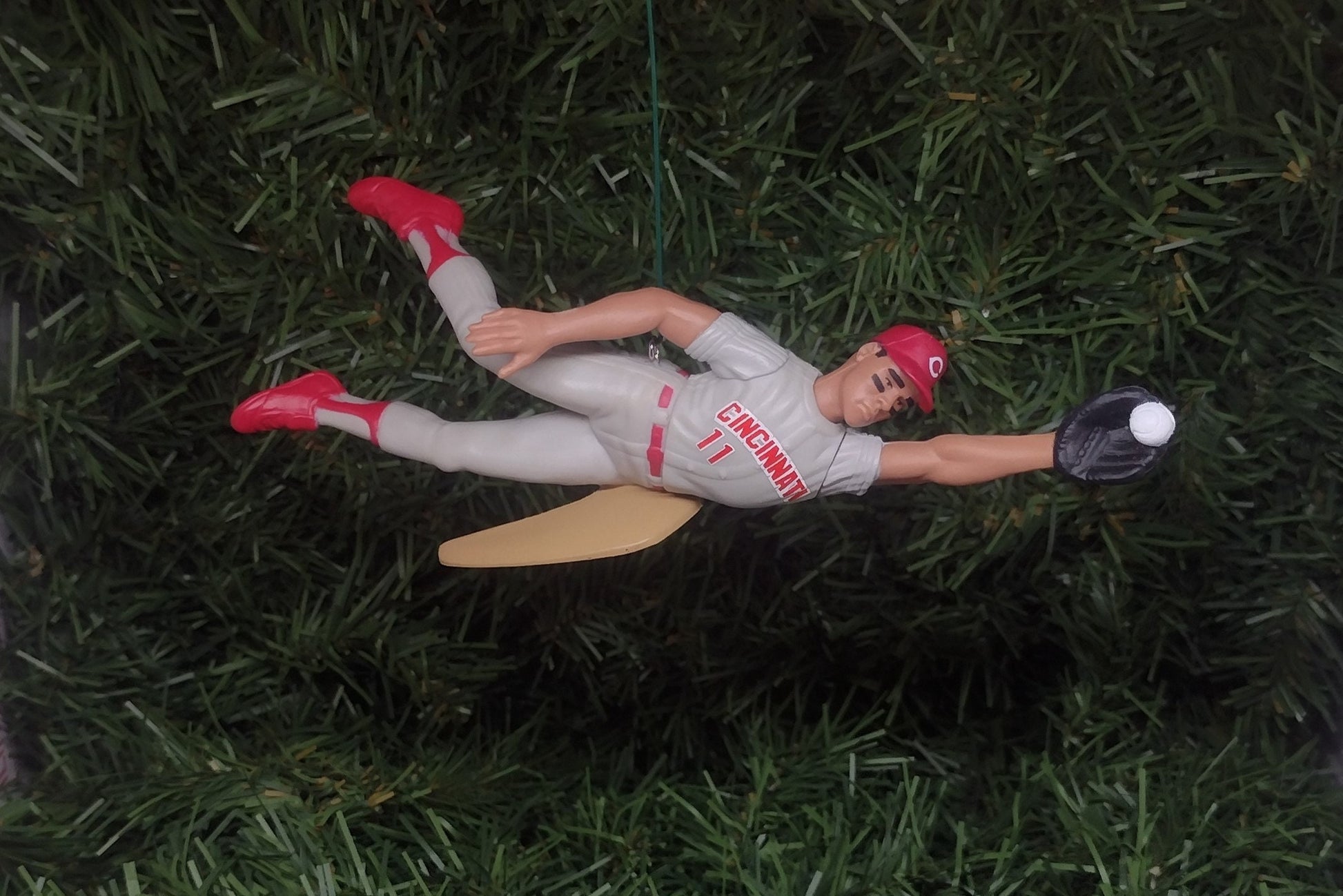 Barry Larkin CINCINNATI REDS Ornament Christmas Tree Decoration MLB Baseball Figure Unique Gift Idea
