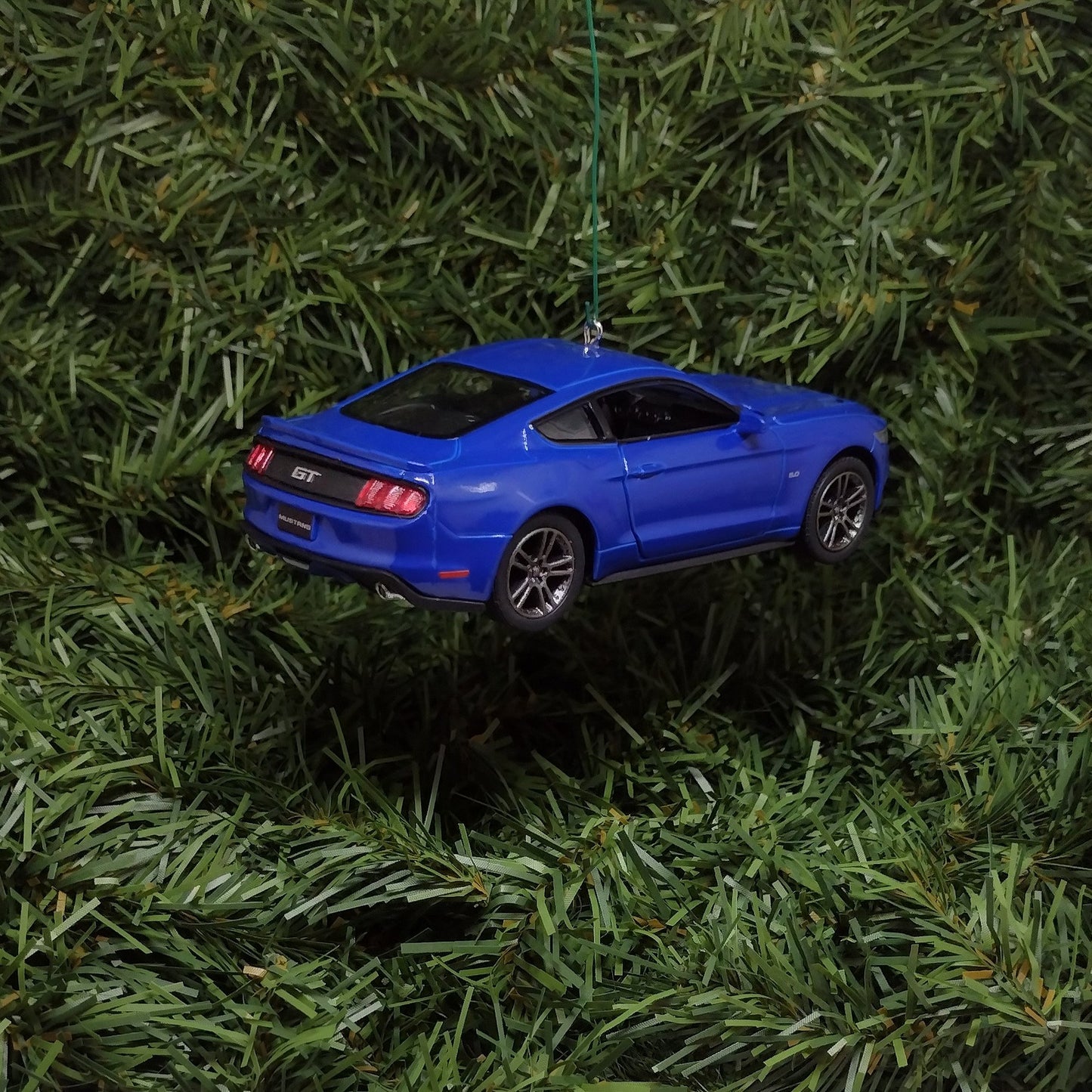 FORD MUSTANG GT 2015 Ornament Christmas tree decoration unique gift idea 5 inch Blue 2014 2016 2017