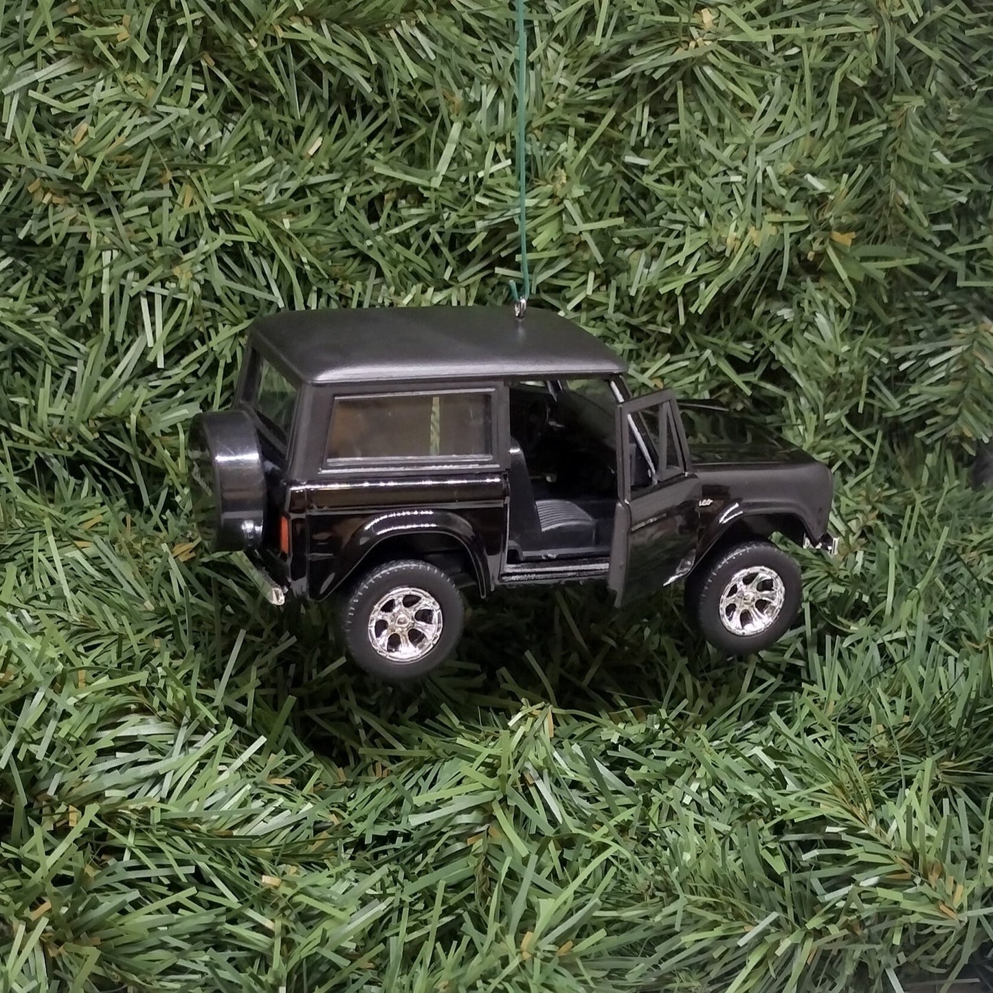 Ford Bronco Ornament 1973 Christmas Tree Decoration Unique Gift Idea 5 Inch Black 4x4 SUV