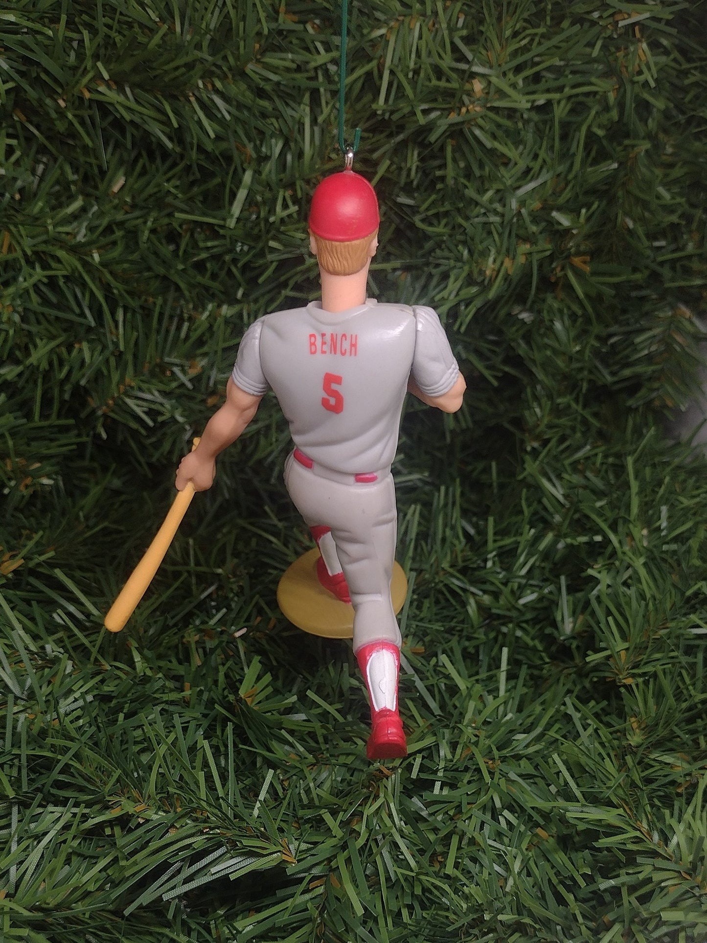 CINCINNATI REDS Johnny Bench Christmas Tree Ornament MLB Baseball Xmas Figure Unique Gift Idea Big Red Machine