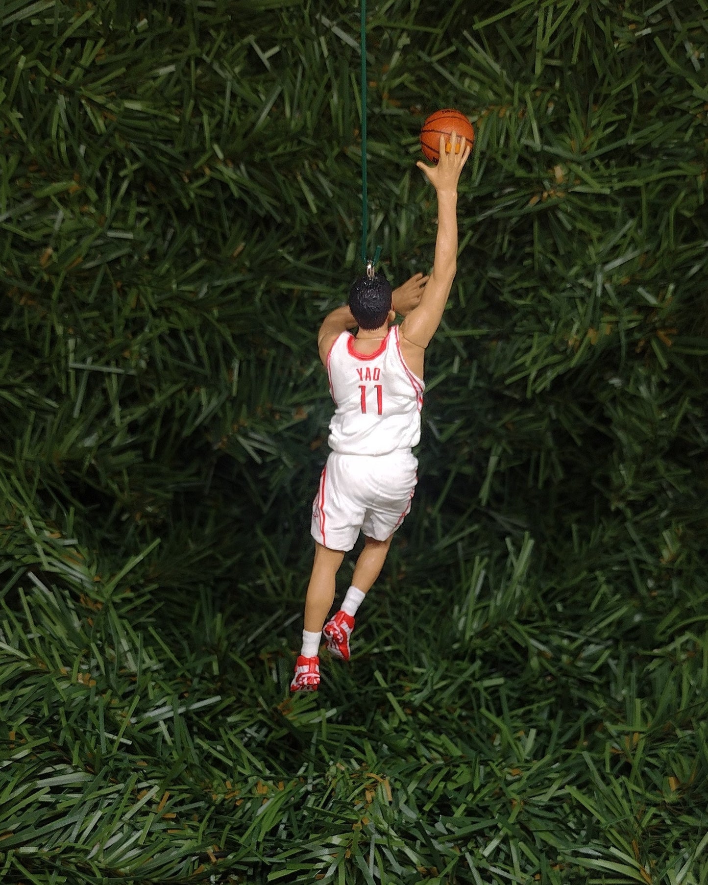 HOUSTON ROCKETS ornament Yao Ming Christmas gift idea nba basketball figure xmas tree