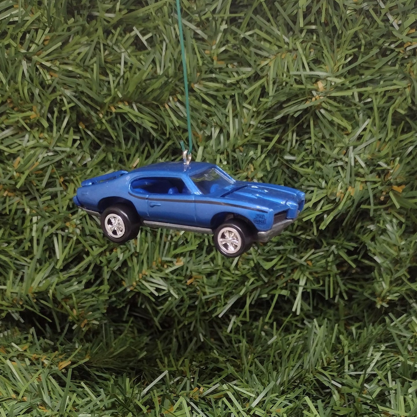 PONTIAC GTO JUDGE 1969 Ornament Christmas Tree Decoration Unique Automotive Xmas Gift Idea Blue