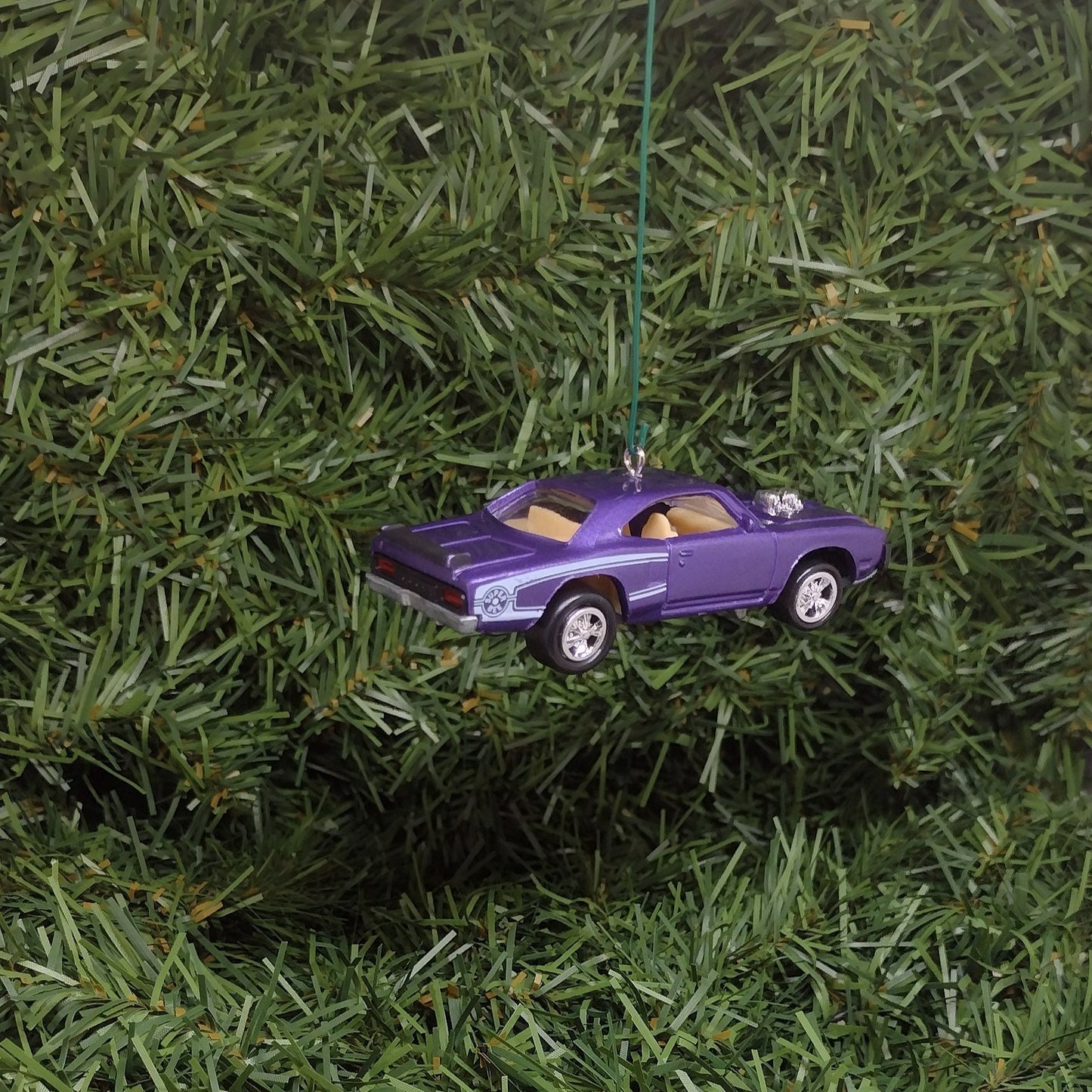 Dodge Super Bee Ornament 1970 Mopar Christmas Tree Decoration Unique Gift Idea Purple