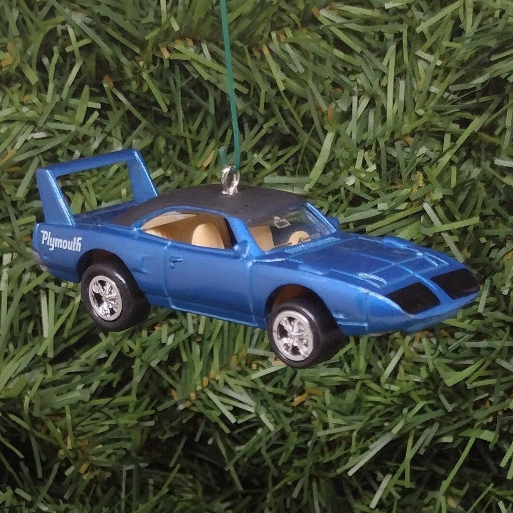 Plymouth Superbird Ornament 1970 Mopar Christmas Tree Decoration Unique Gift Idea Blue