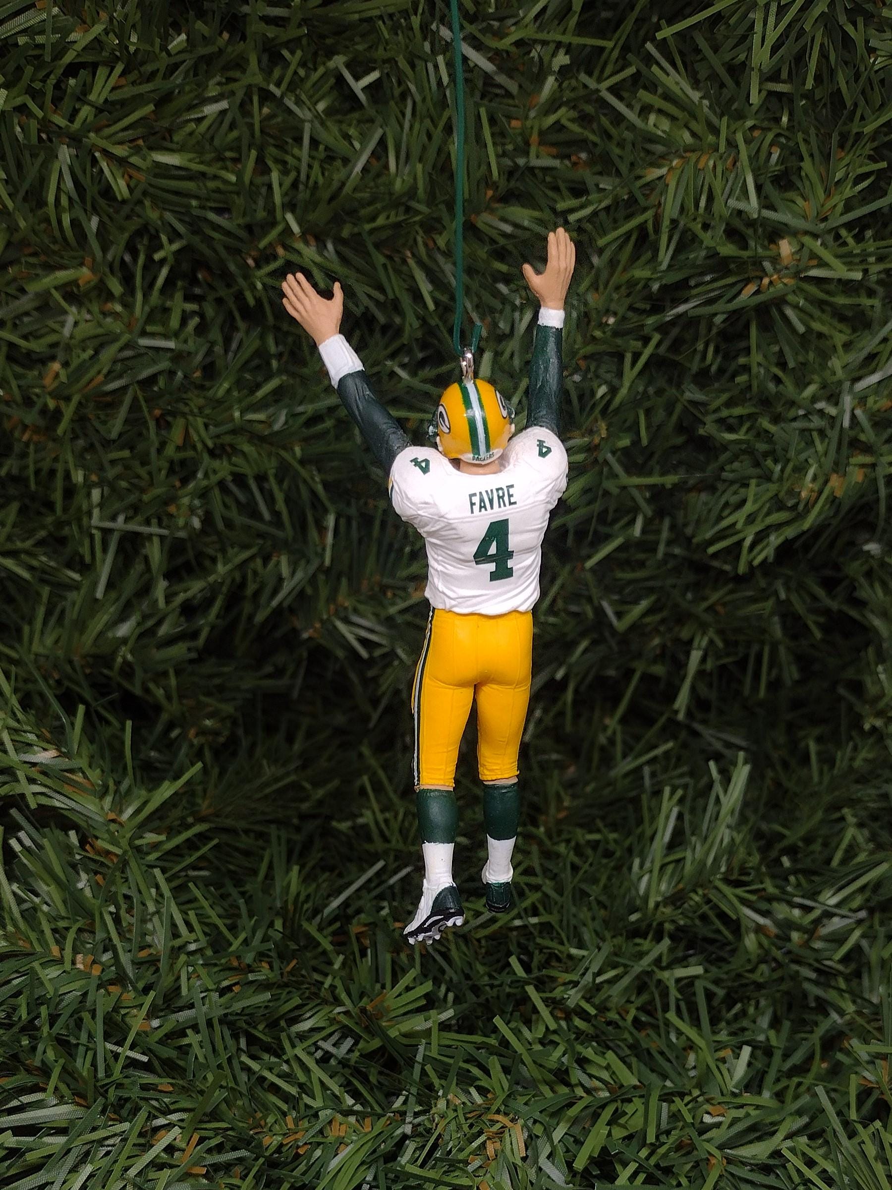 GREEN BAY PACKERS Ornament Christmas Gift Idea Brett Favre Unique Xmas Tree Decoration Nfl football