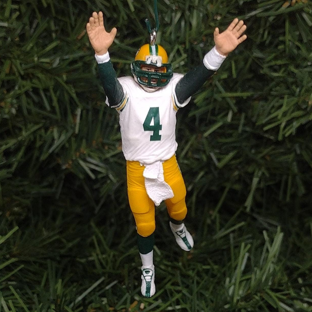 GREEN BAY PACKERS Ornament Christmas Gift Idea Brett Favre Unique Xmas Tree Decoration Nfl football