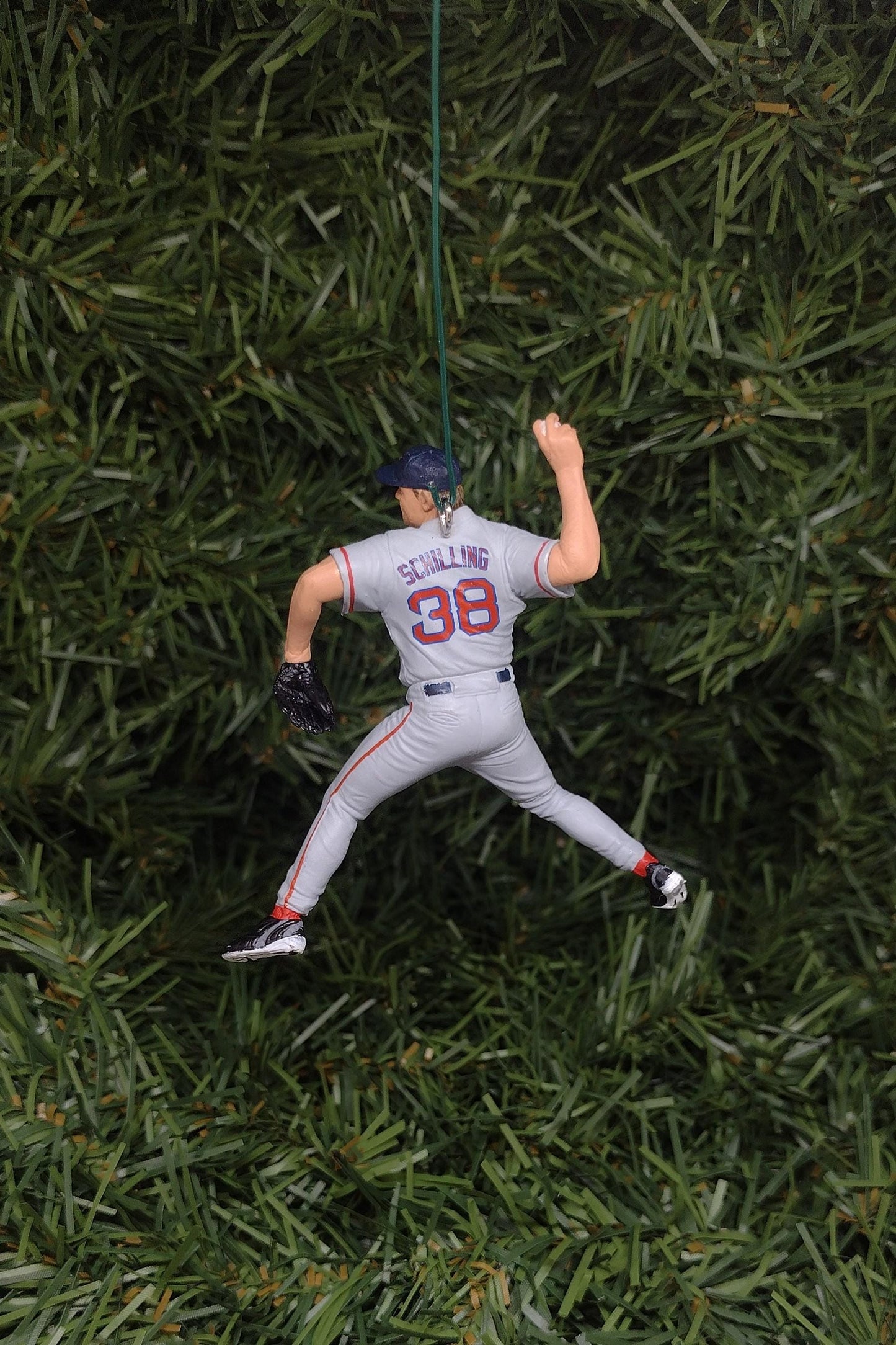 BOSTON RED SOX Ornament Christmas Gift Idea Curt Schilling Unique Xmas Tree Decoration Mlb Baseball figure