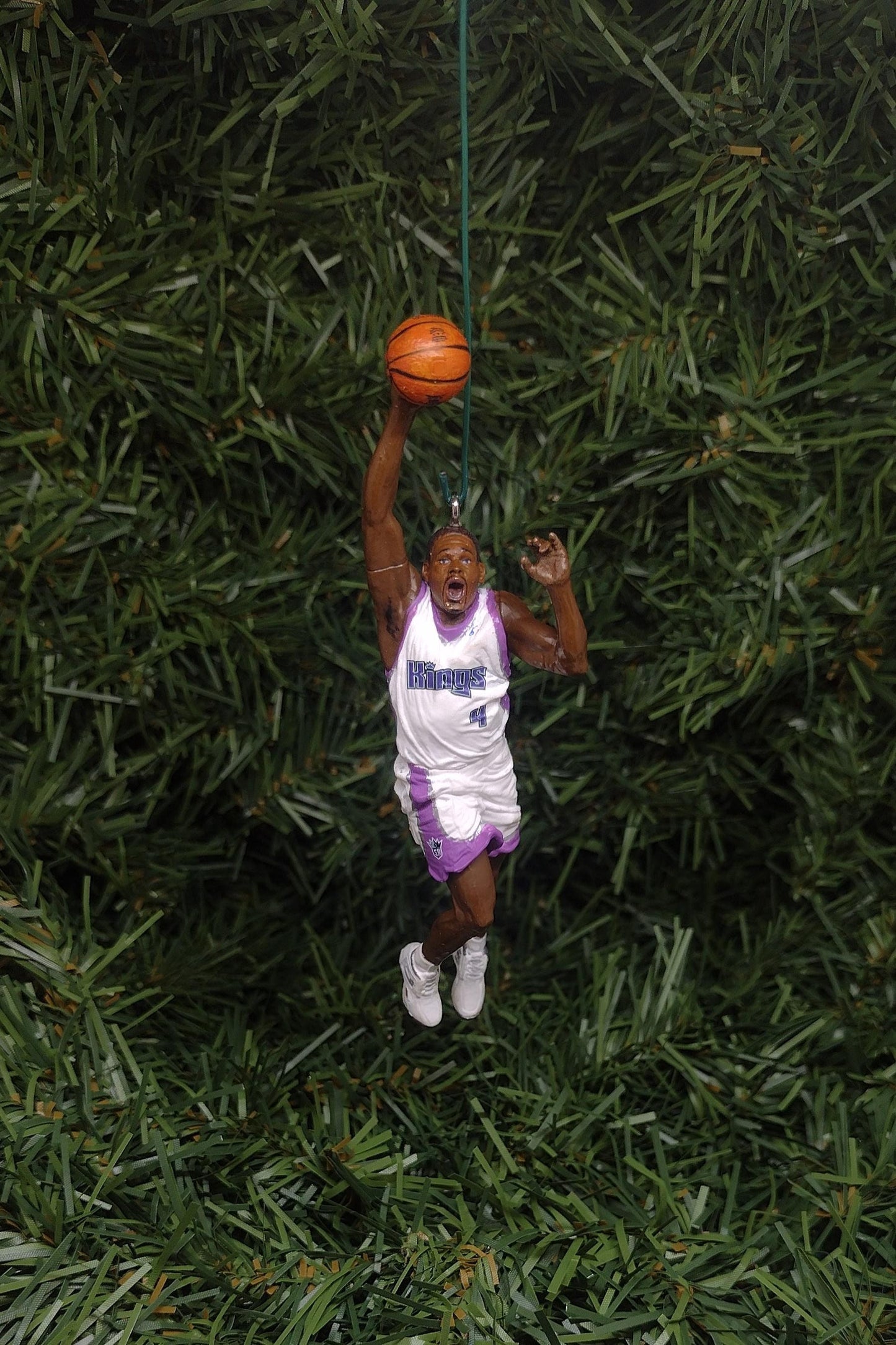 SACRAMENTO KINGS Ornament Chris Webber Christmas Gift Idea Unique Xmas Tree Decoration NBA Basketball Figure