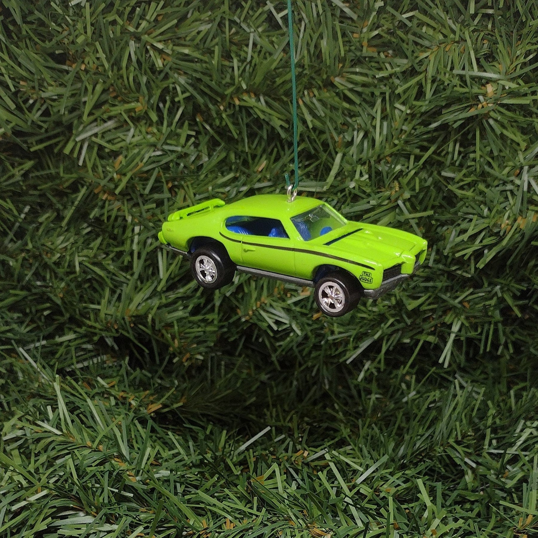 PONTIAC GTO JUDGE 1969 Ornament Christmas Tree Decoration Unique Automotive Xmas Gift Idea Green