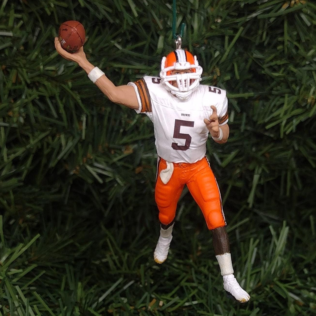 CLEVELAND BROWNS Ornament Jeff Garcia Christmas Tree Decoration Unique Xmas Gift Idea NFL football