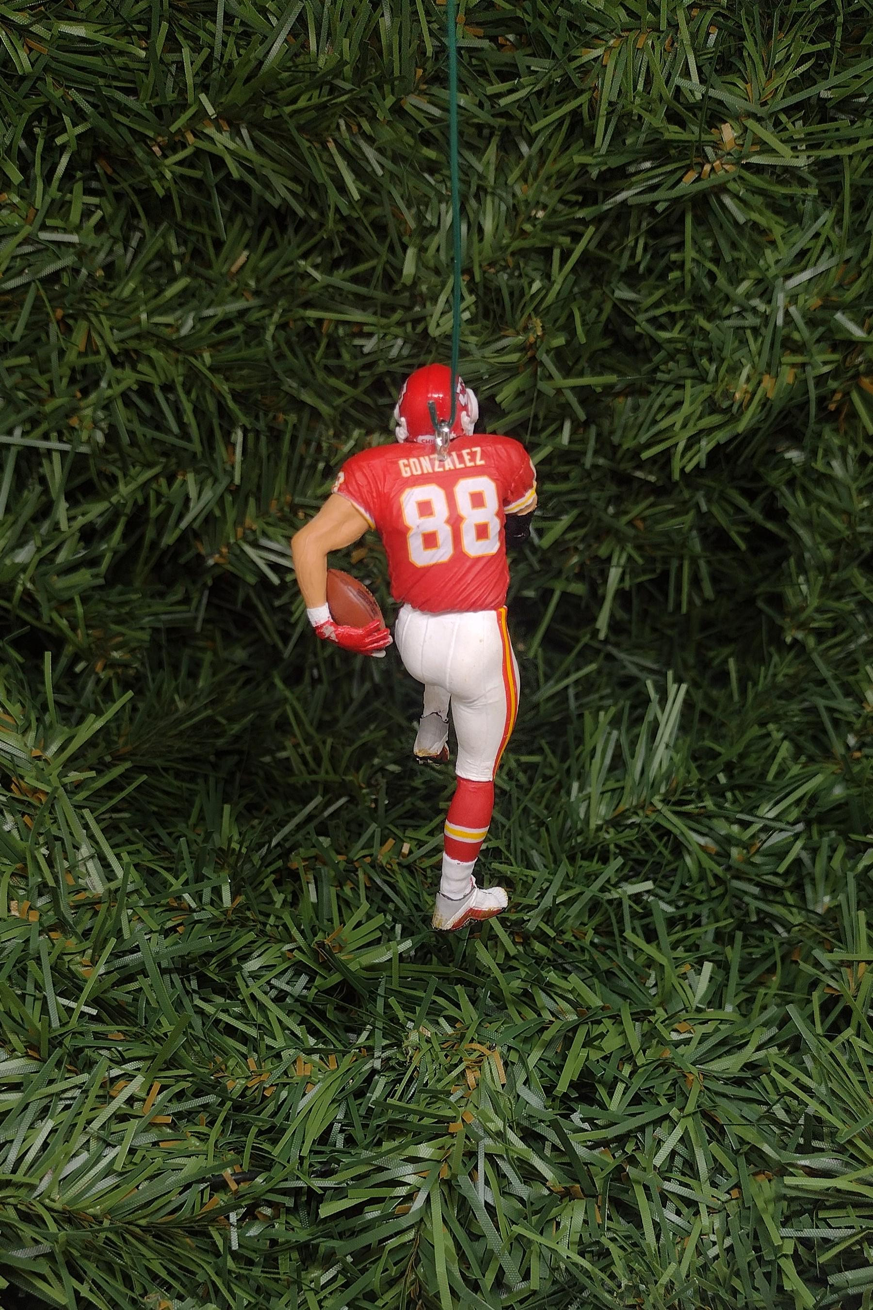 KANSAS CITY CHIEFS Ornament Christmas Tree Decoration Tony Gonzalez Unique Gift Idea Nfl Football