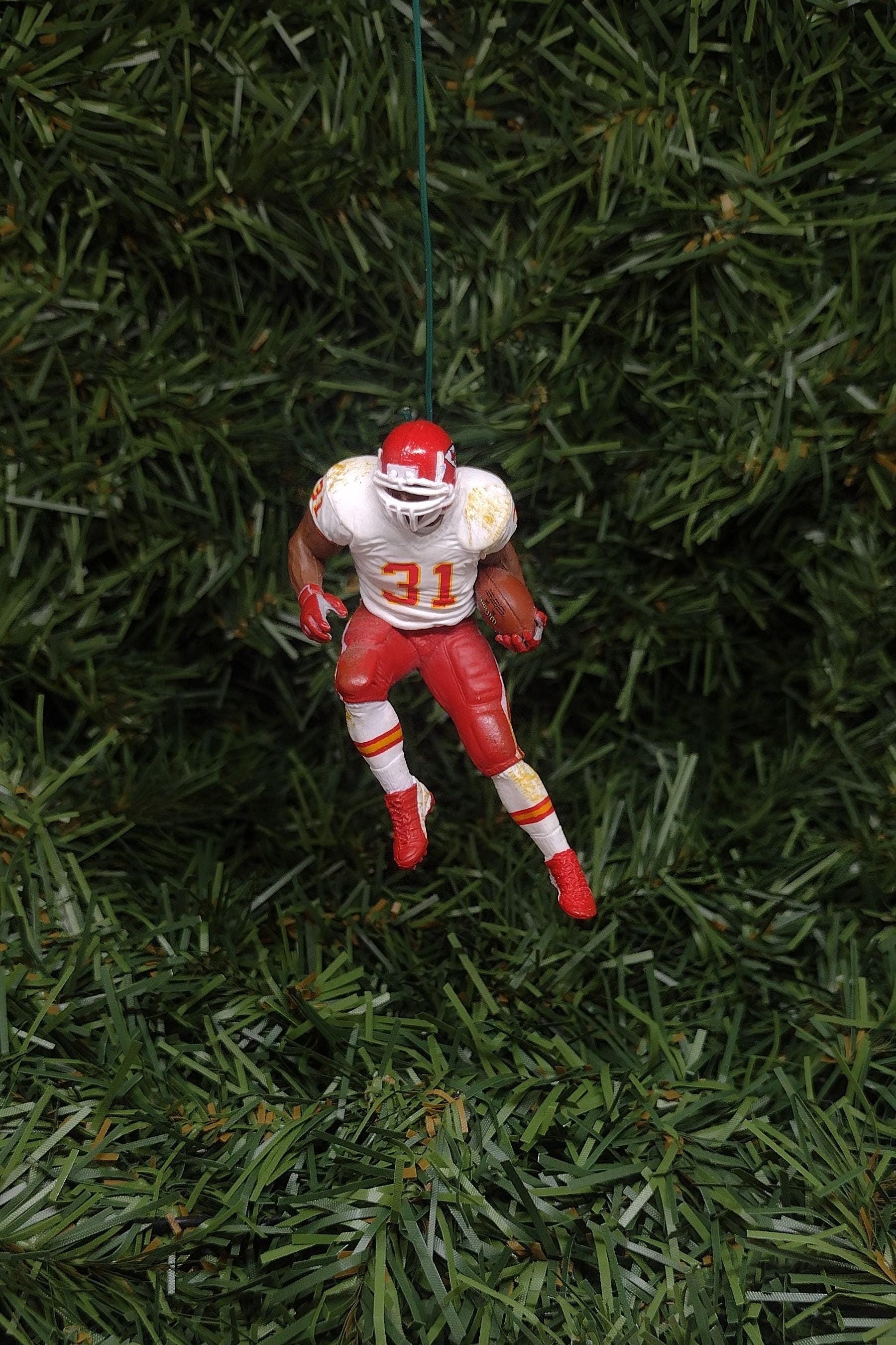 Priest Holmes KANSAS CITY CHIEFS ornament nfl football Christmas gift idea Xmas tree decoration