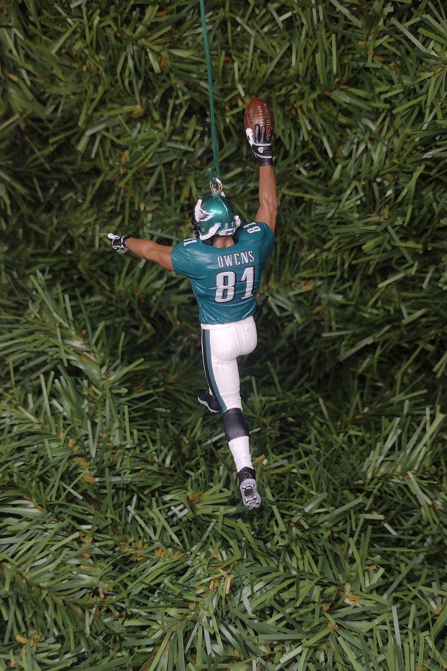 PHILADELPHIA EAGLES Ornament Christmas Gift Idea Terrell Owens Unique Xmas Tree Decoration NFL Football