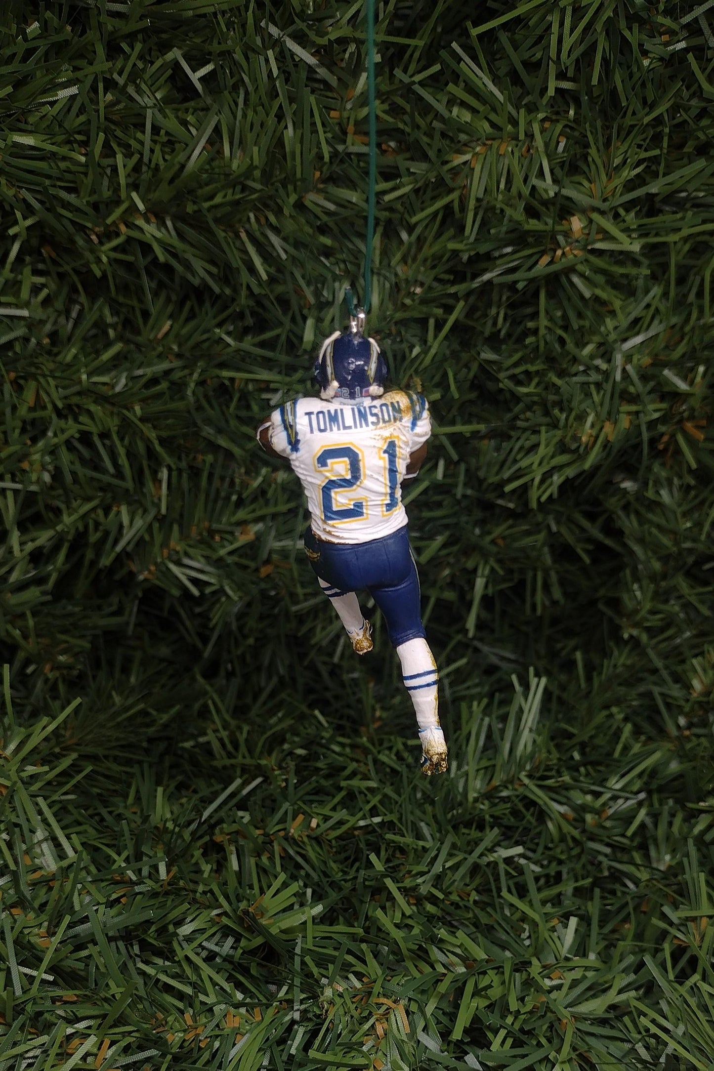 SAN DIEGO CHARGERS Ornaments Christmas Tree Decoration Ladainian Tomlinson Unique Xmas Gift Idea Los Angeles