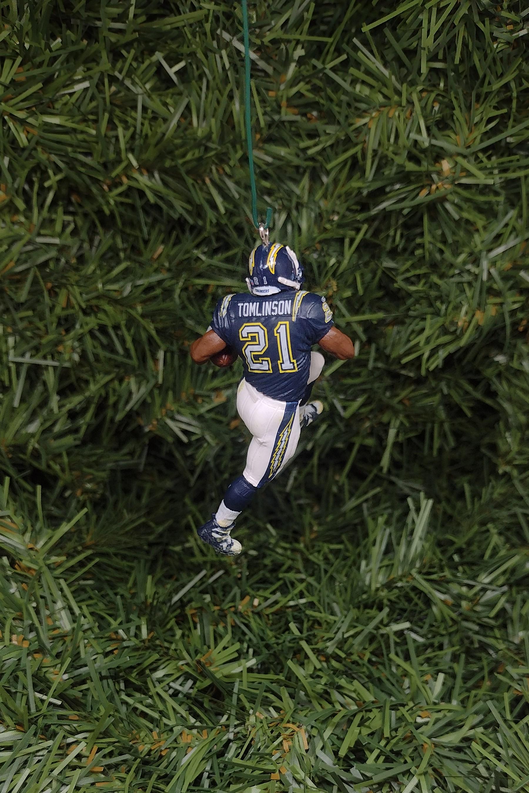 SAN DIEGO CHARGERS Ornaments Christmas Tree Decoration Ladainian Tomlinson Unique Xmas Gift Idea Los Angeles