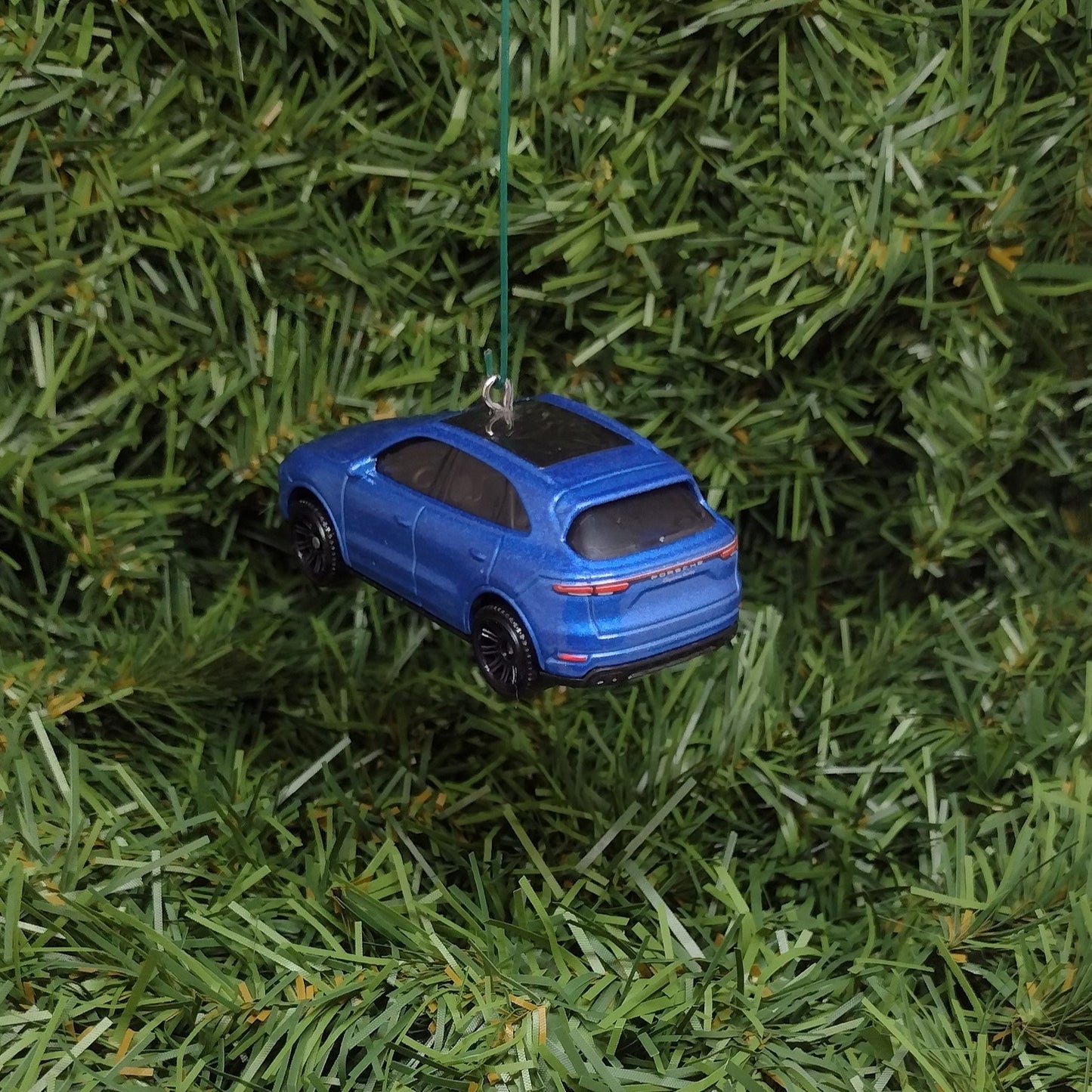 Porsche Cayenne Ornament Christmas Tree Decoration Unique Gift Idea Blue