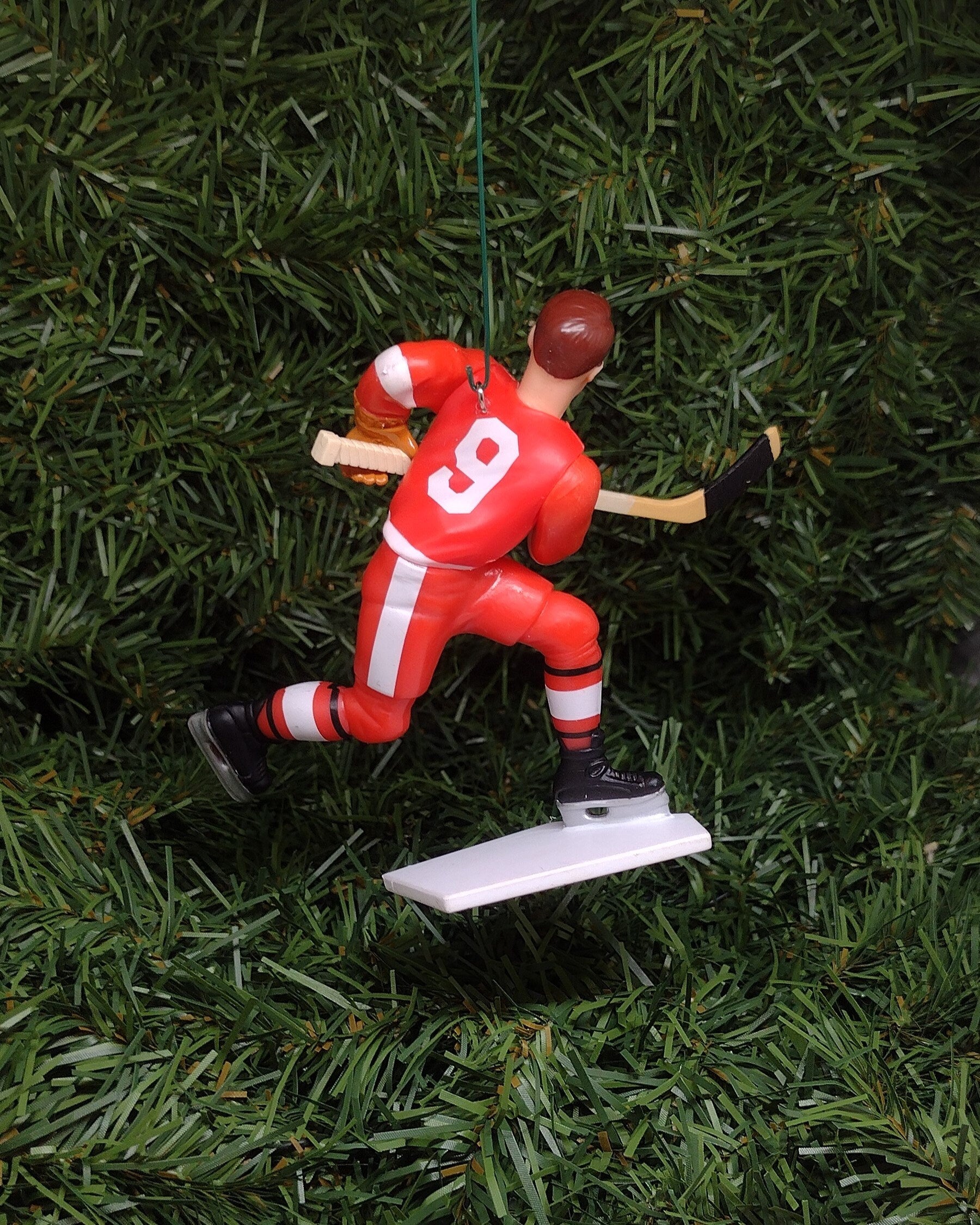 Gordie Howe DETROIT RED WINGS Christmas tree ornament xmas nhl hockey figure