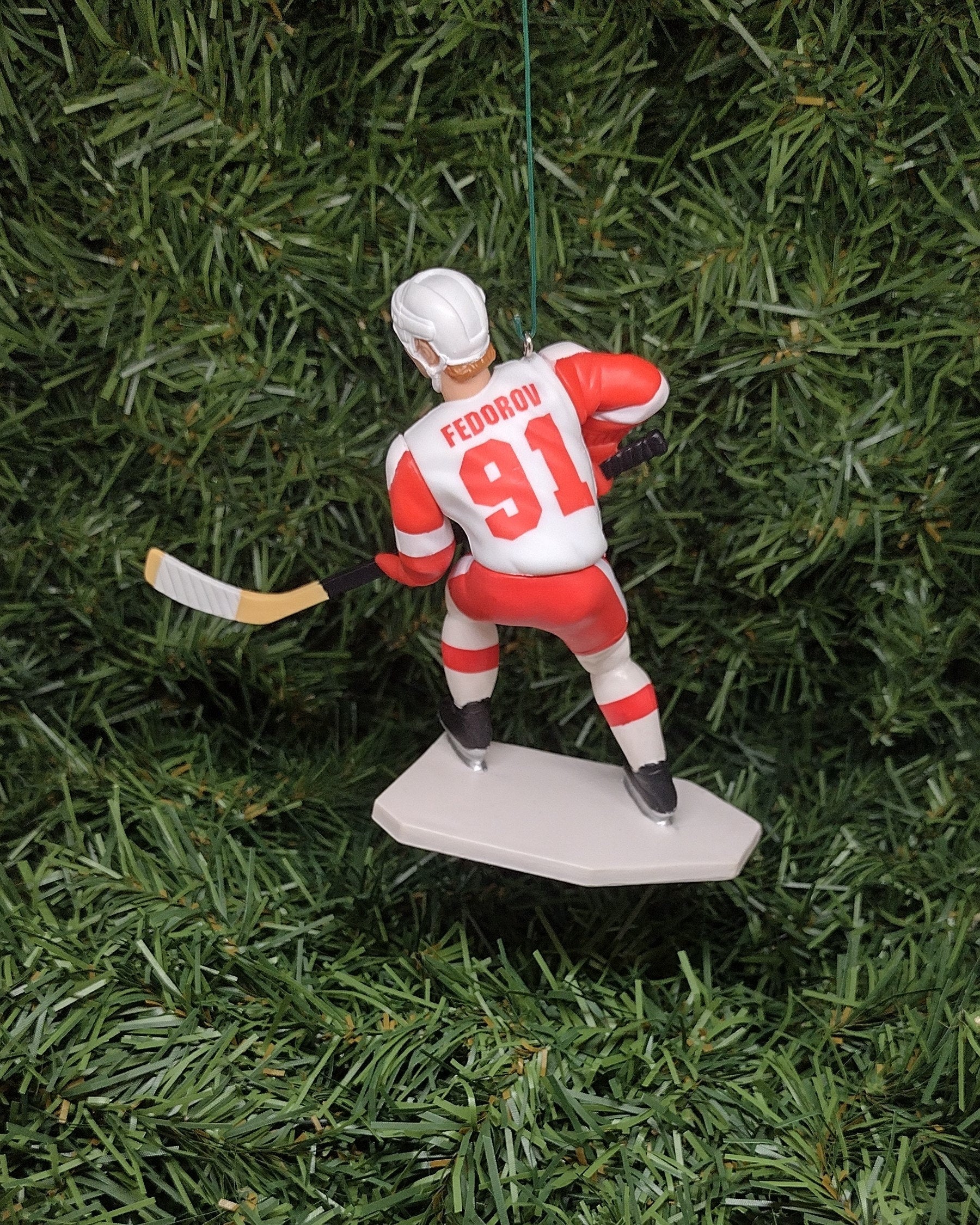 DETROIT RED WINGS Ornaments Christmas Gift Idea Sergei Fedorov/Chris Osgood/Steve Yzerman Unique Xmas Tree Decoration Nhl Hockey Figure