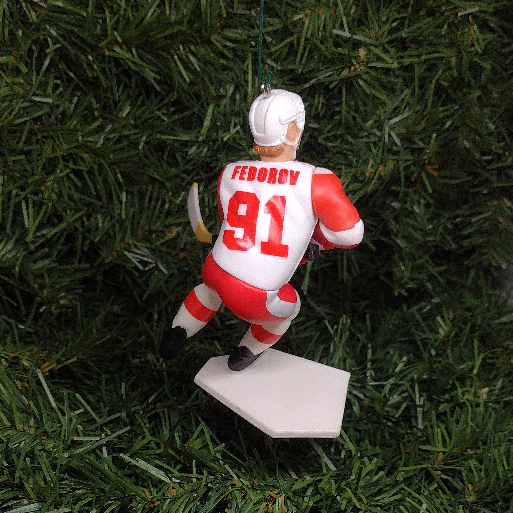 DETROIT RED WINGS Ornaments Christmas Gift Idea Sergei Fedorov/Chris Osgood/Steve Yzerman Unique Xmas Tree Decoration Nhl Hockey Figure