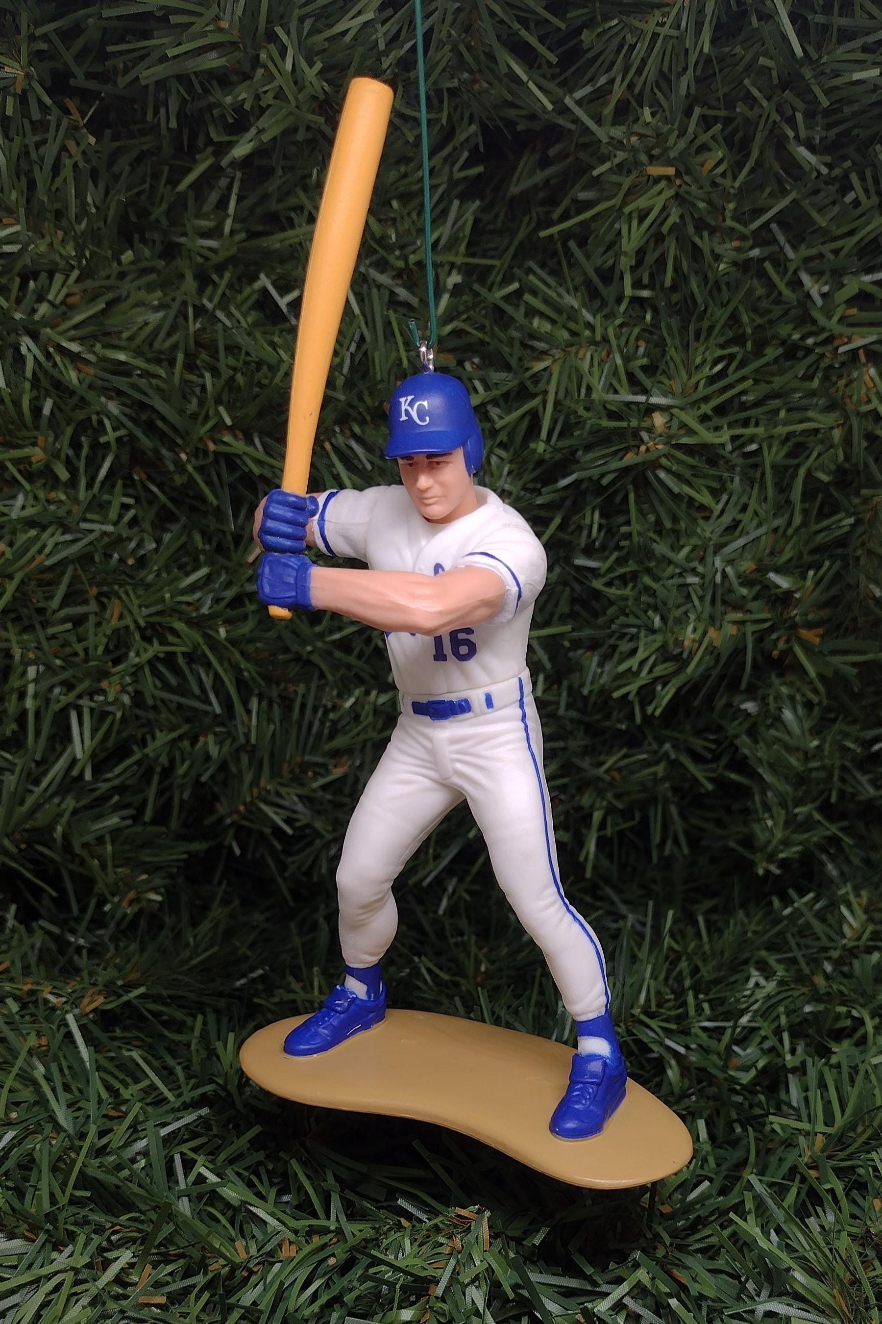 KANSAS CITY ROYALS Ornaments Christmas Tree Decoration Johnny Damon/Brett Saberhagen/Danny Tartabull Mlb Unique Xmas Gift Idea