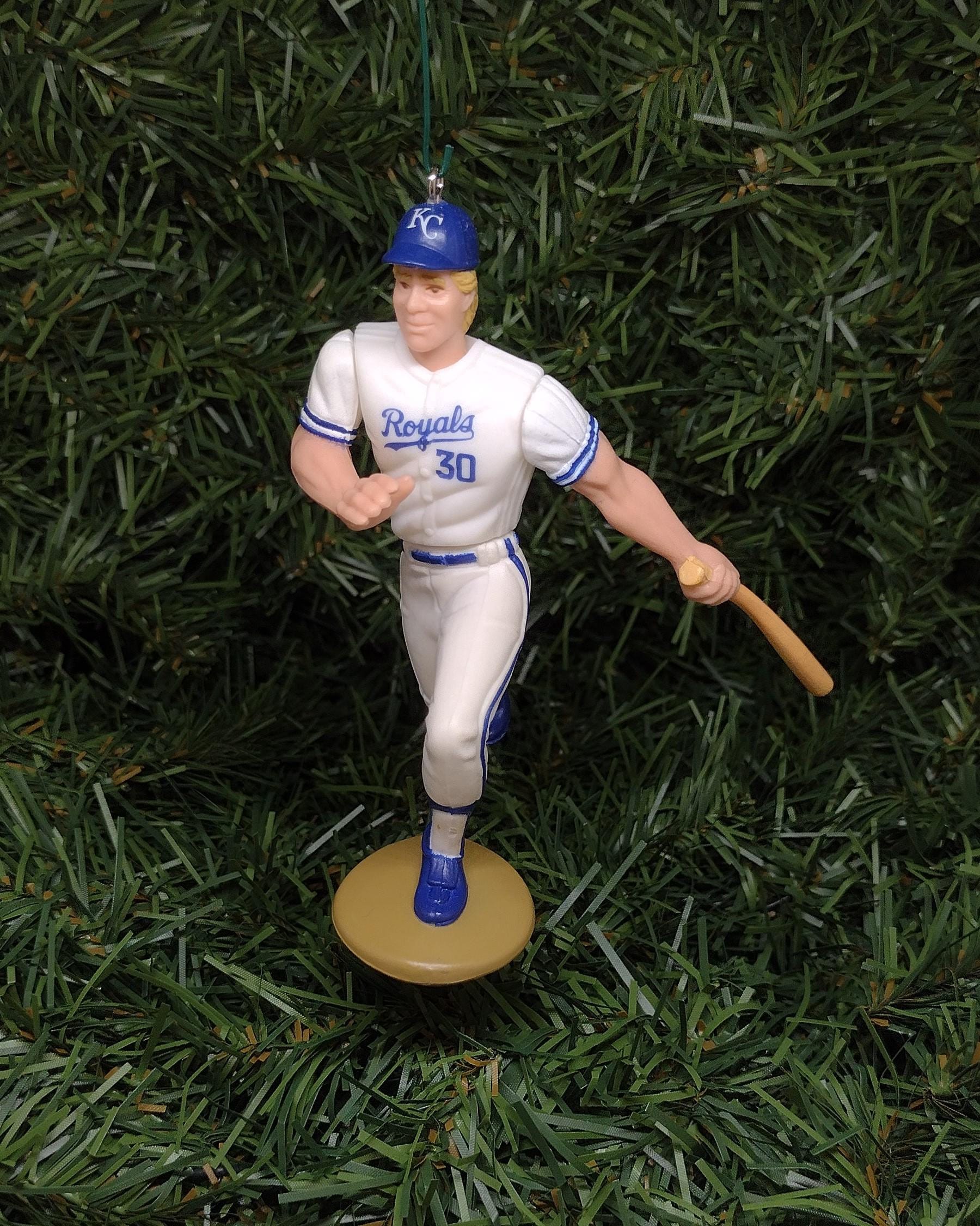 KANSAS CITY ROYALS Ornaments Christmas Tree Decoration Brett Saberhagen/Pat Tabler/David Cone Mlb Unique Xmas Gift Idea