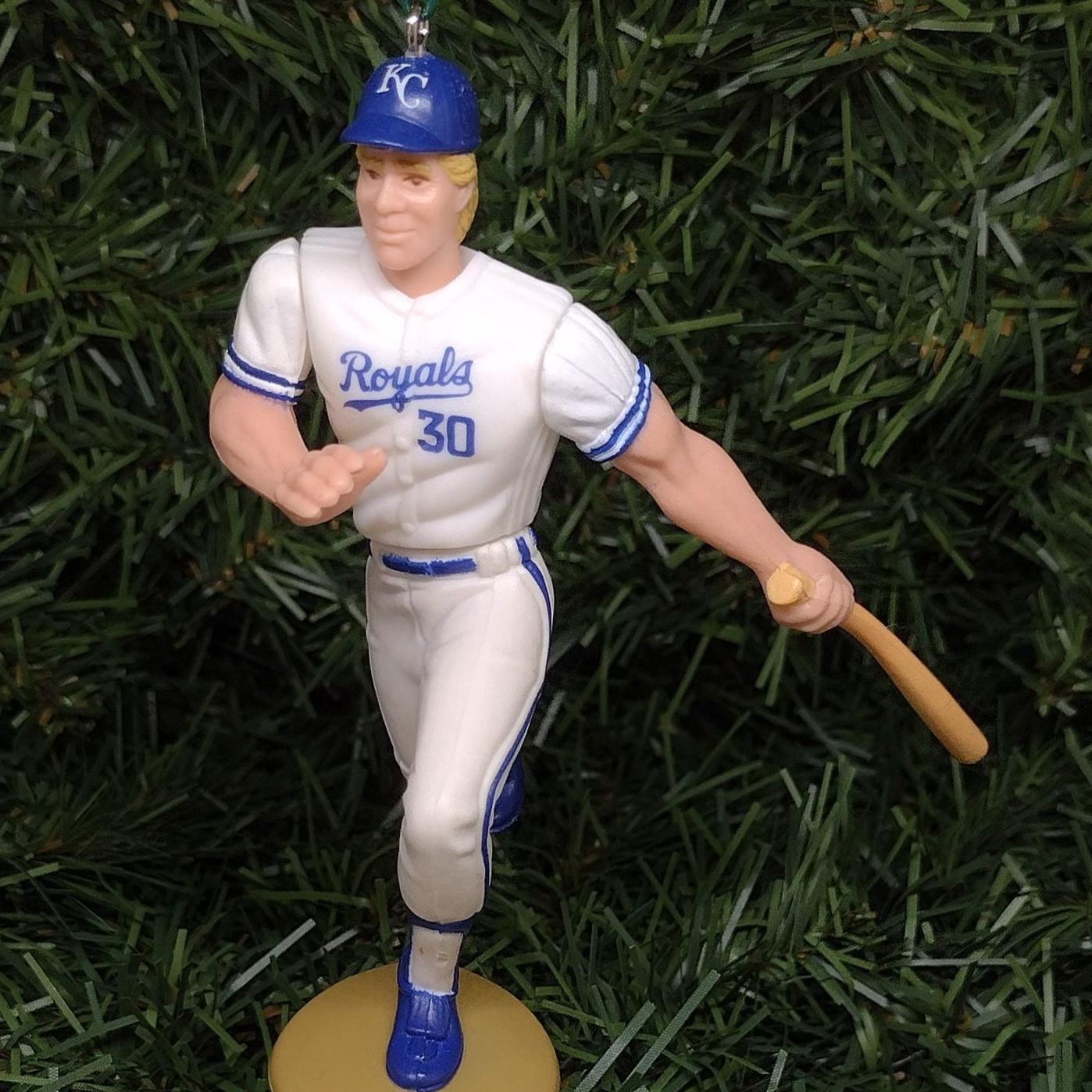 KANSAS CITY ROYALS Ornaments Christmas Tree Decoration Brett Saberhagen/Pat Tabler/David Cone Mlb Unique Xmas Gift Idea