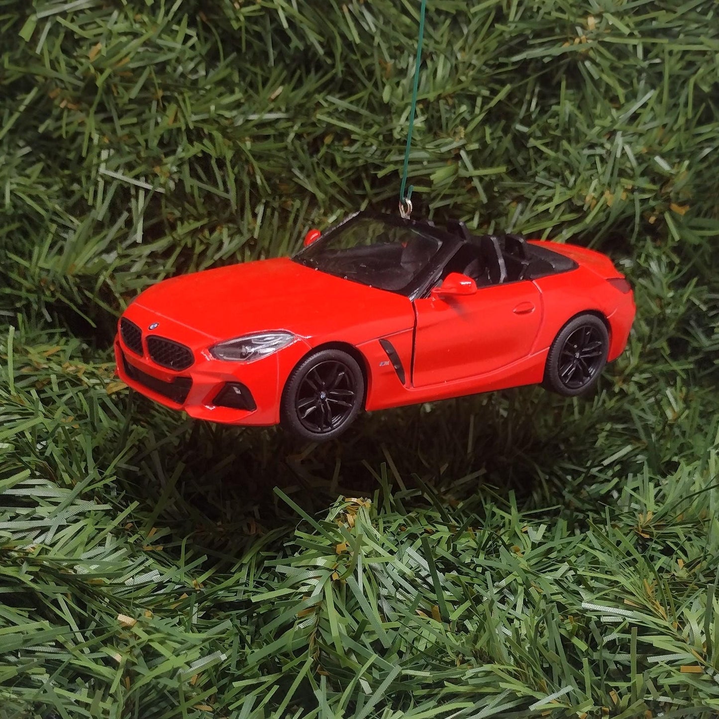 BMW Z4 Ornament Christmas Tree Decoration Fun Automotive Xmas Gift Idea 5 inches long G29 2018-2024 Red